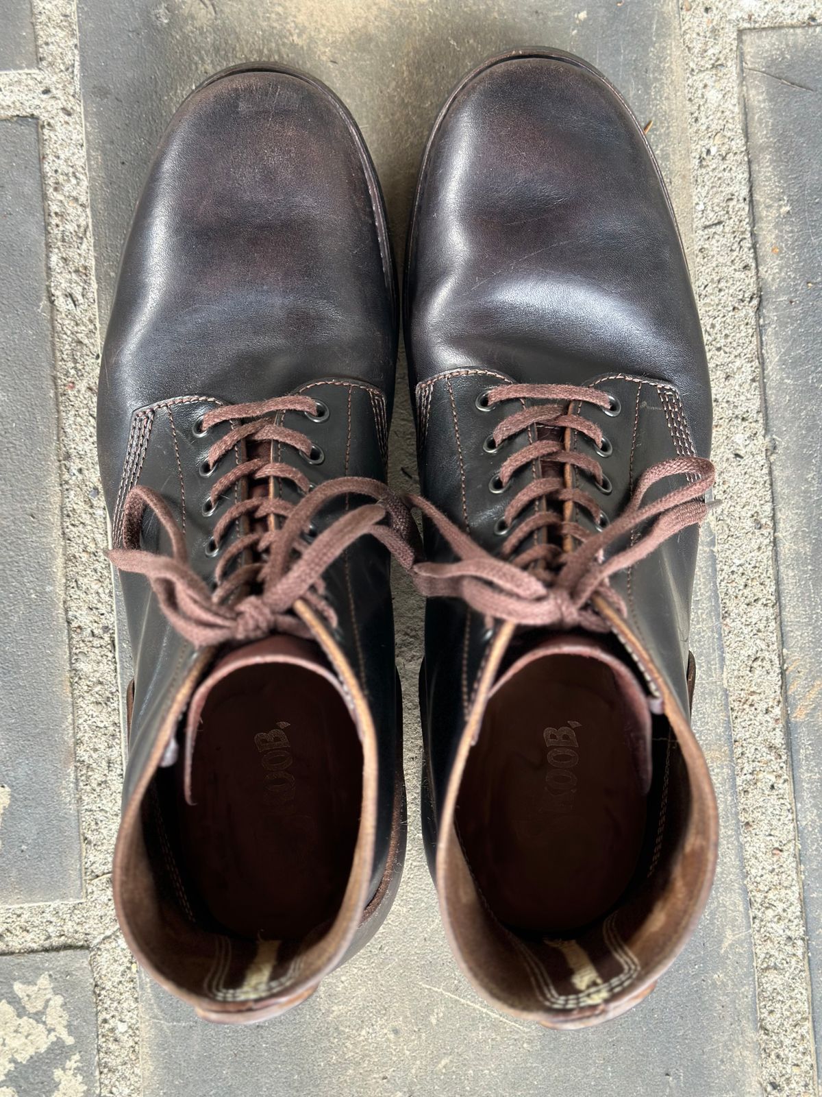 Photo by gmart7 on April 5, 2024 of the SKOOB M-43 Service Shoes in Black Italian Horsebutt.