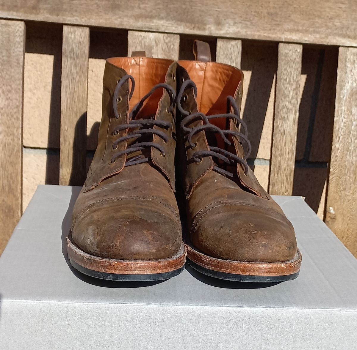 Photo by brypadilla on December 3, 2022 of the Patina Welted Brooklyn Boot in Unknown Leather.