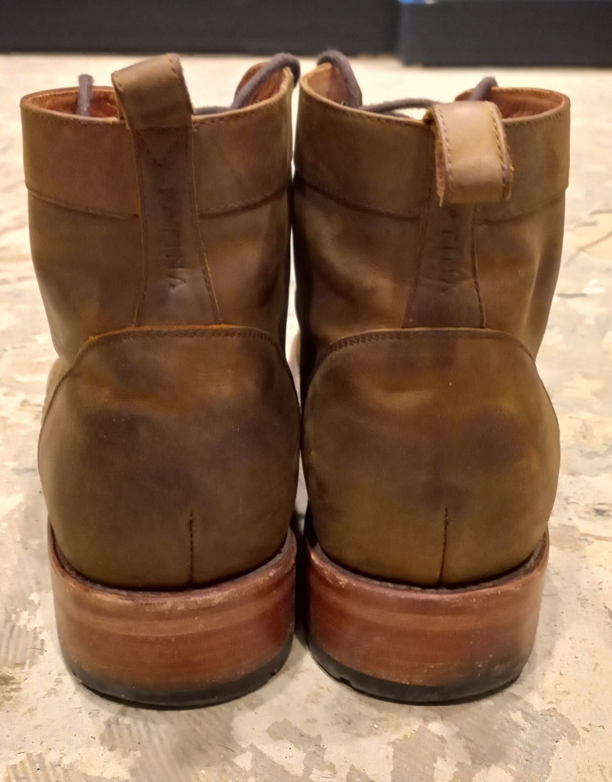 Photo by brypadilla on January 5, 2023 of the Patina Welted Brooklyn Boot in Unknown Leather.