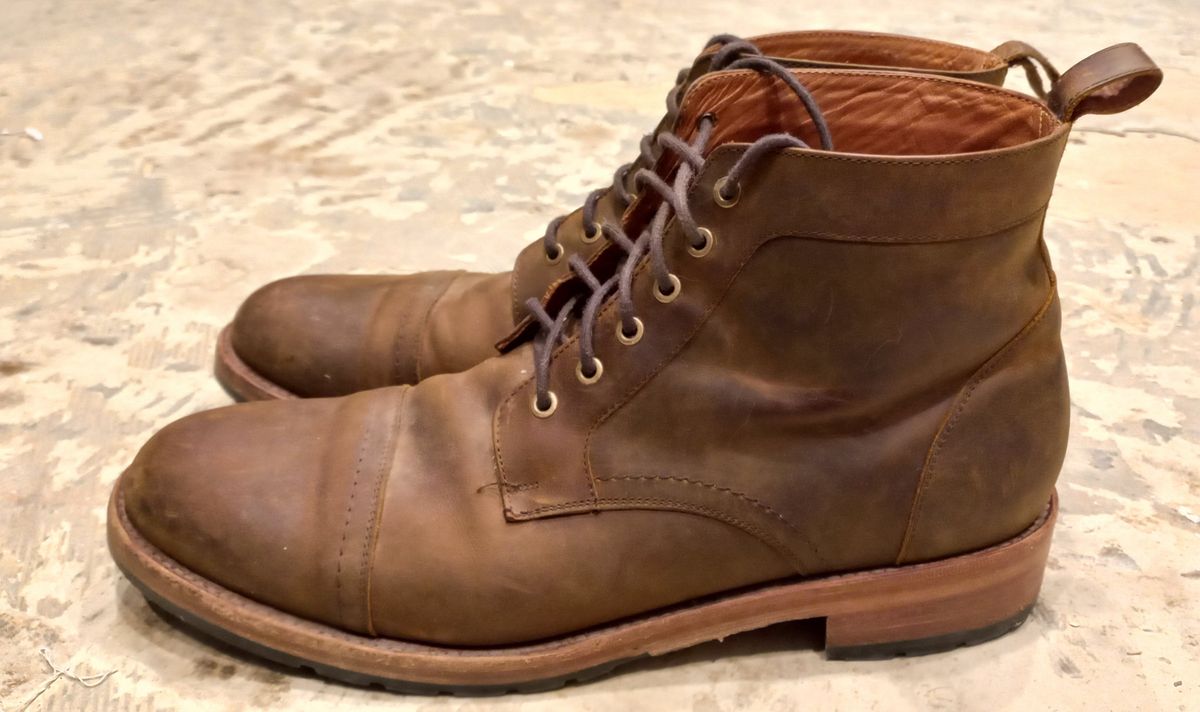 Photo by brypadilla on January 5, 2023 of the Patina Welted Brooklyn Boot in Unknown Leather.