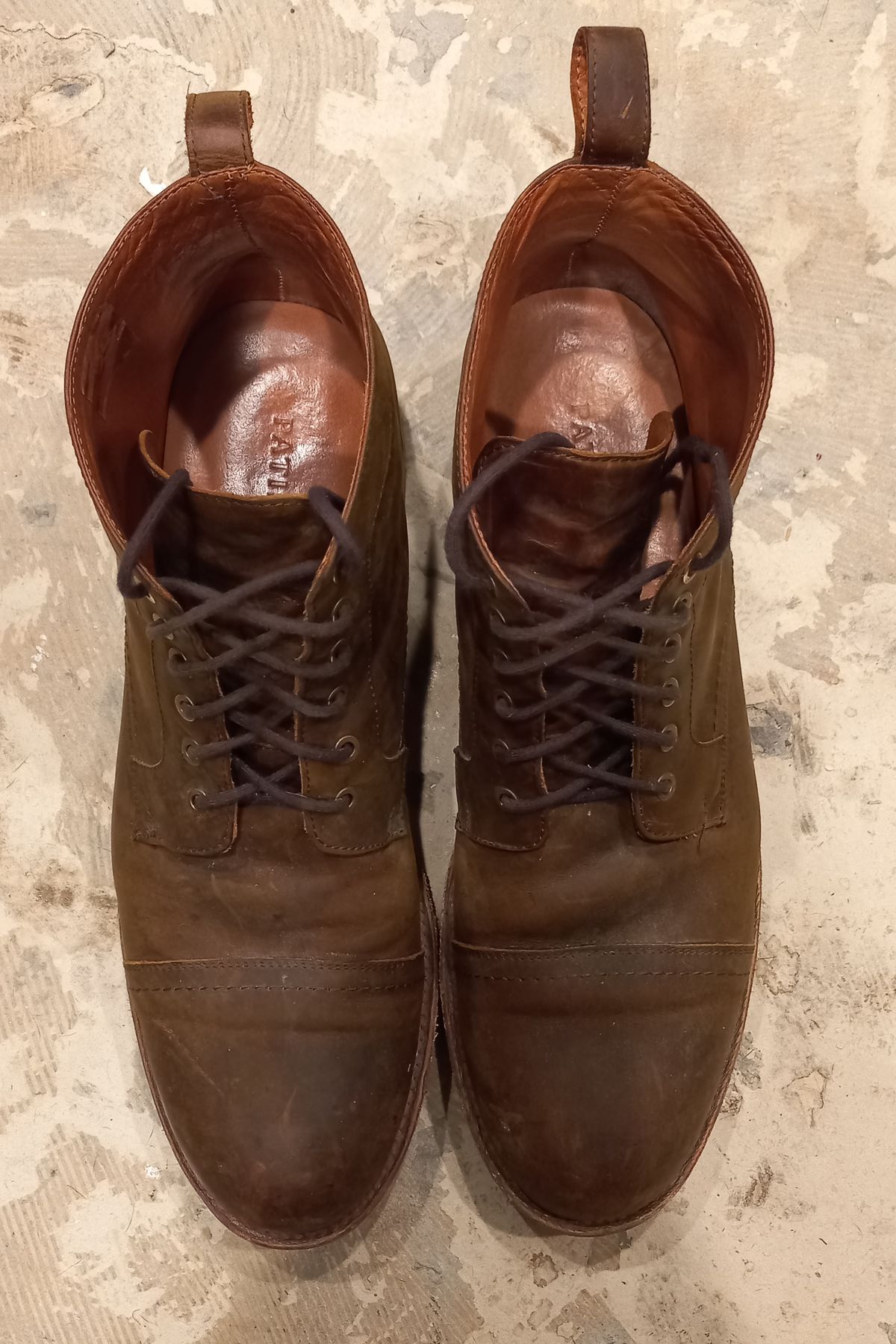 Photo by brypadilla on January 5, 2023 of the Patina Welted Brooklyn Boot in Unknown Leather.