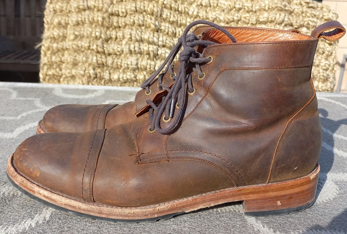Photo by brypadilla on March 4, 2023 of the Patina Welted Brooklyn Boot in Unknown Leather.