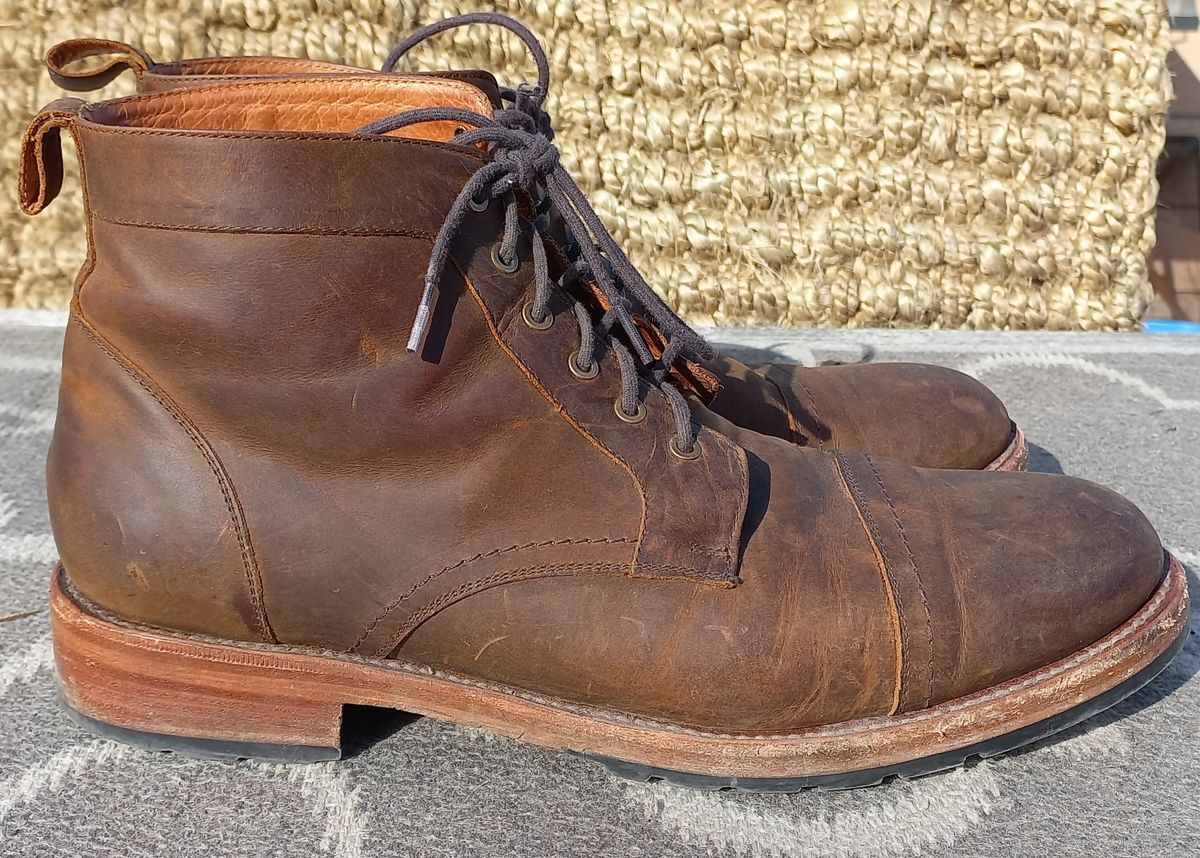 Photo by brypadilla on March 4, 2023 of the Patina Welted Brooklyn Boot in Unknown Leather.