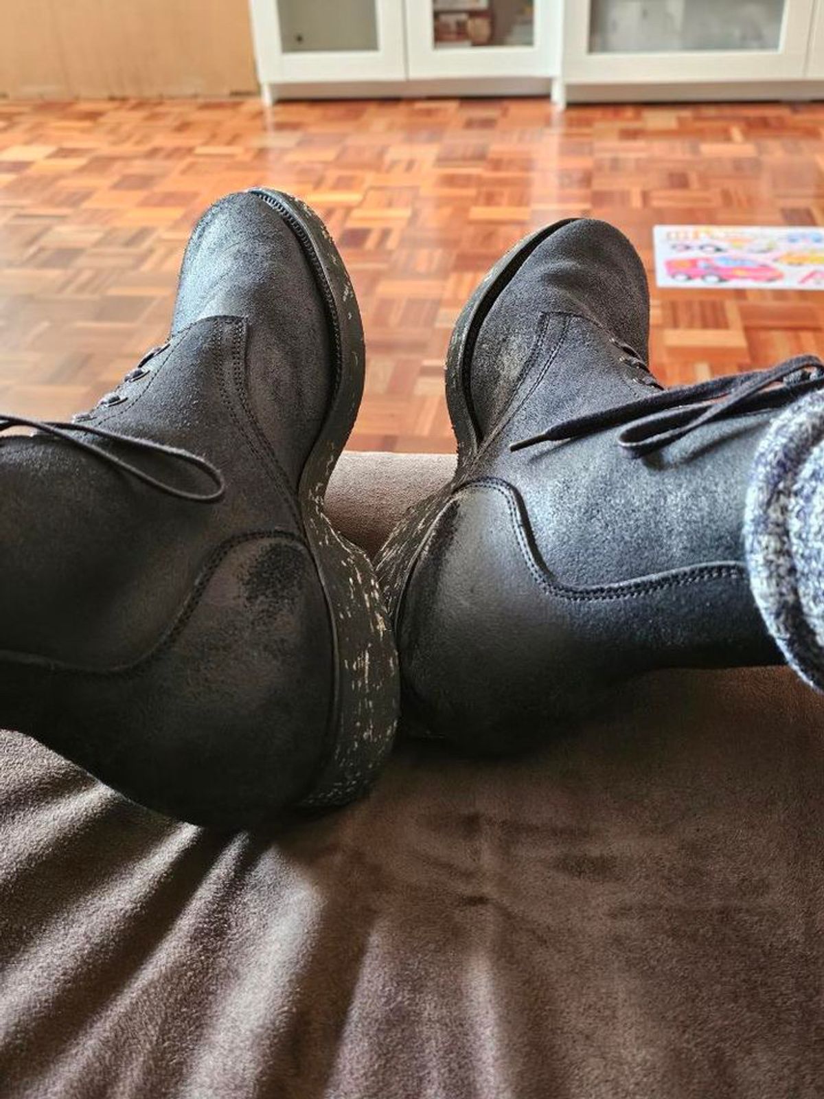 Photo by Spaniarddh on November 21, 2024 of the Clinch Yeager Boots in Degermann Black Gustave Cowhide.