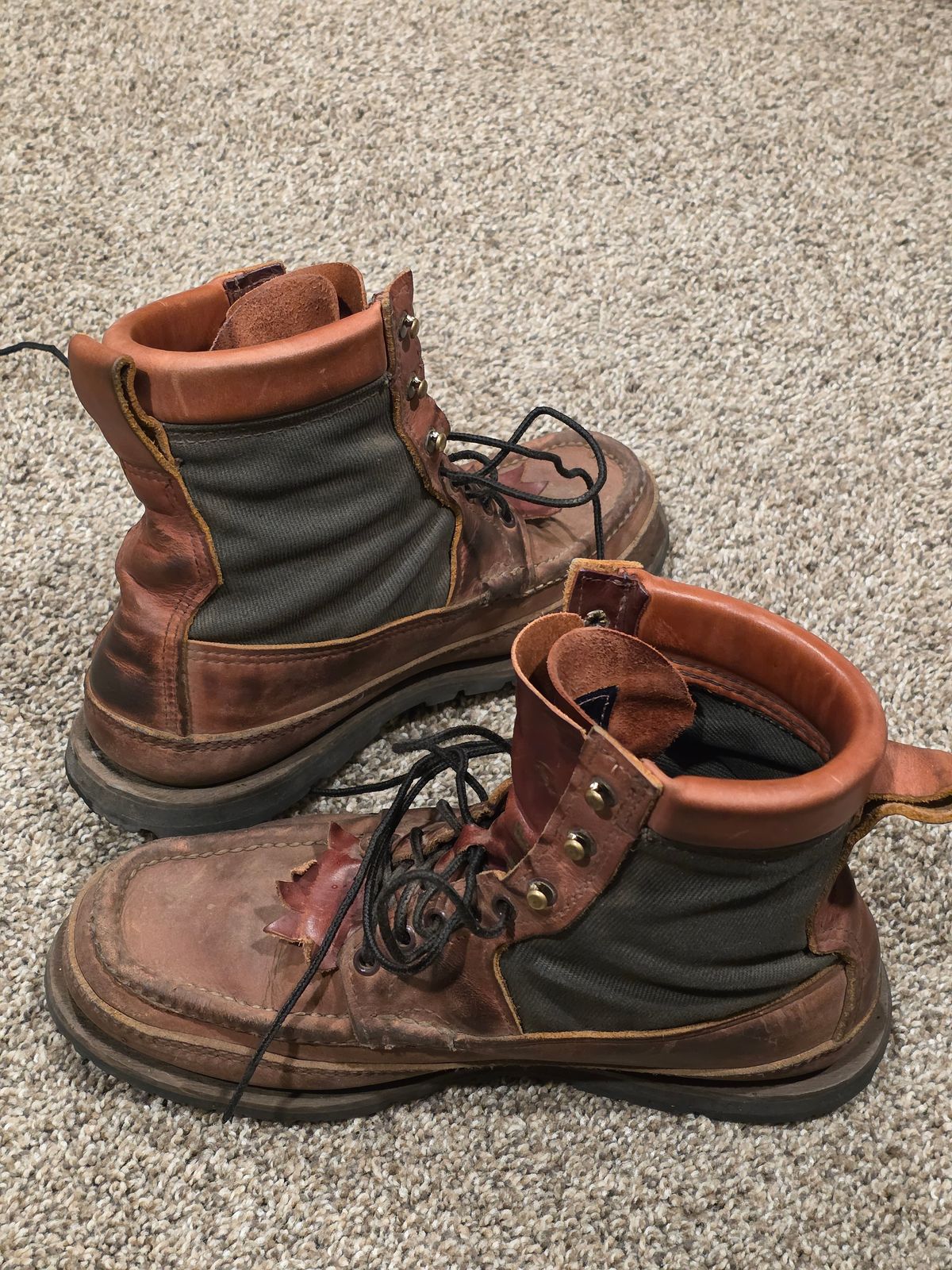 Photo by PodJr on April 30, 2026 of the Russell Moccasin Co. Joe's PH in Walnut Timberjack.