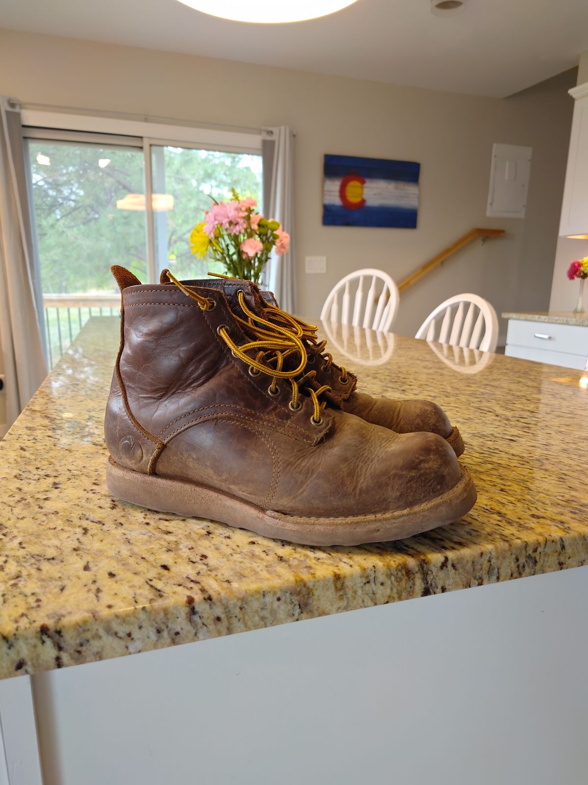Photo by PodJr on May 19, 2025 of the Origin The American Bison 6" Boot in American Bison.