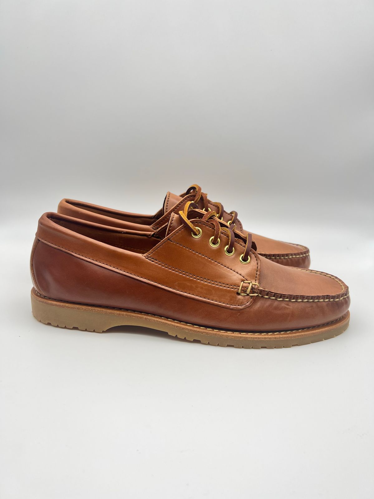 Photo by thebootbum2 on October 5, 2022 of the Rancourt & Co. Classic Ranger-Moc in Horween Natural Shell Cordovan.
