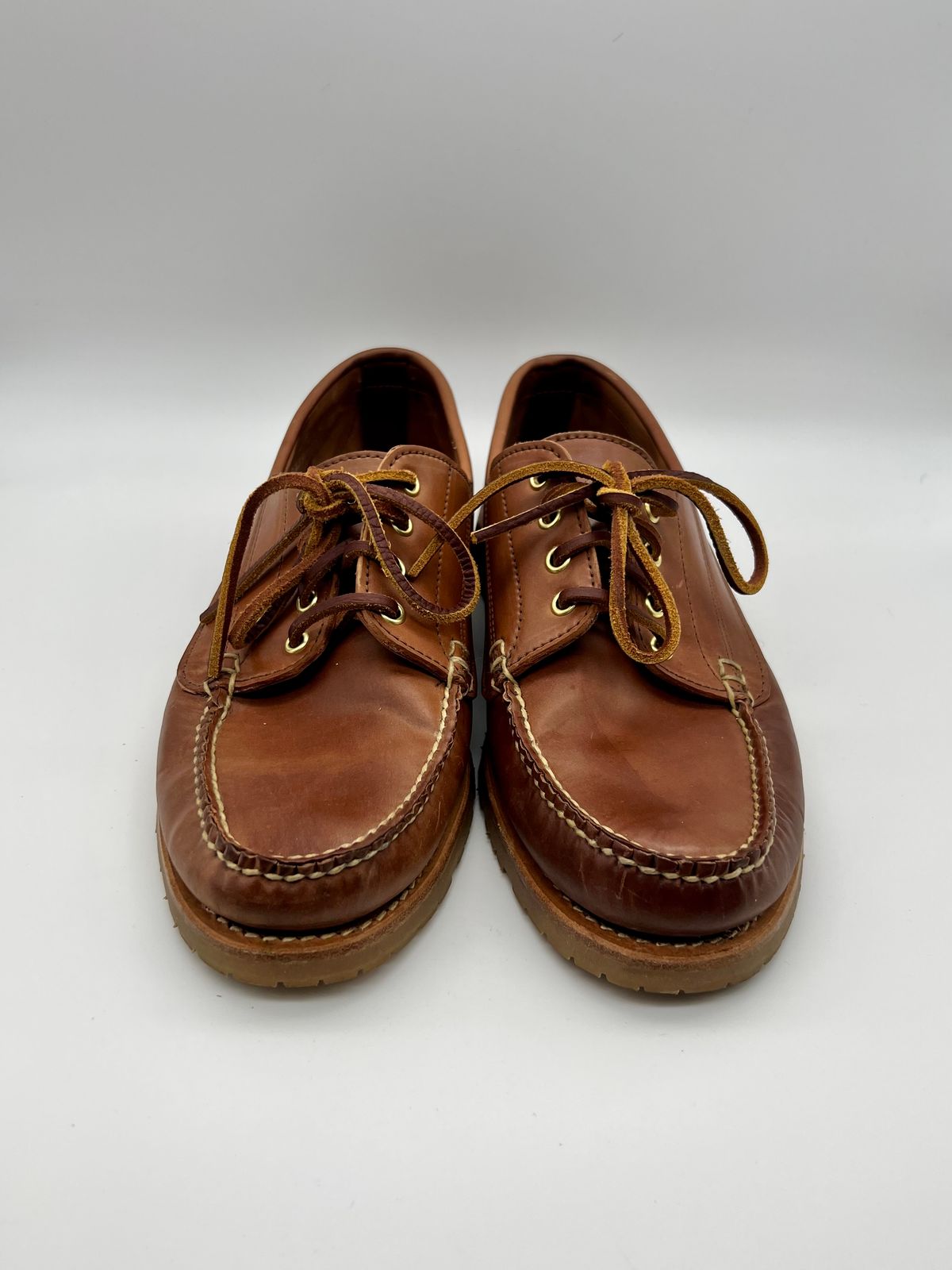 Photo by thebootbum2 on November 6, 2022 of the Rancourt & Co. Classic Ranger-Moc in Horween Natural Shell Cordovan.