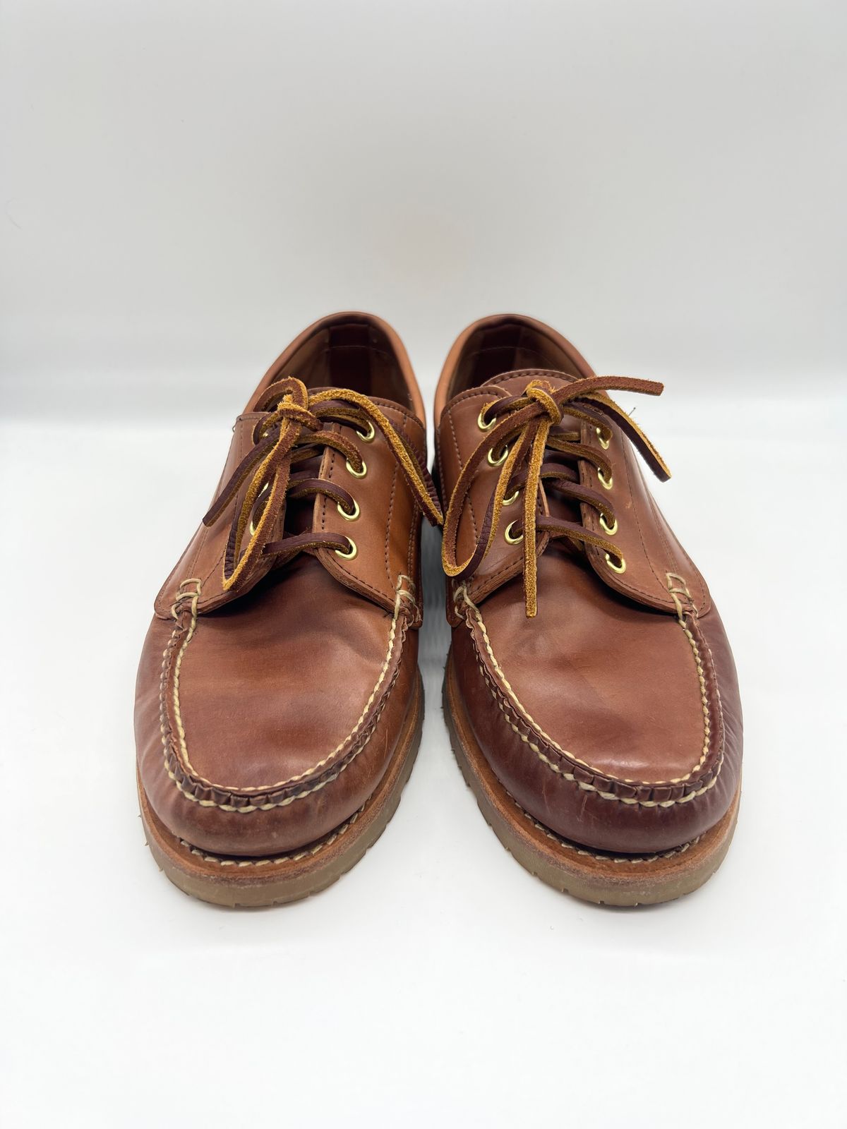 Photo by thebootbum2 on December 6, 2022 of the Rancourt & Co. Classic Ranger-Moc in Horween Natural Shell Cordovan.