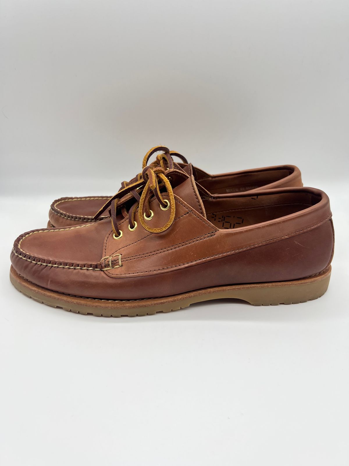 Photo by thebootbum2 on December 6, 2022 of the Rancourt & Co. Classic Ranger-Moc in Horween Natural Shell Cordovan.