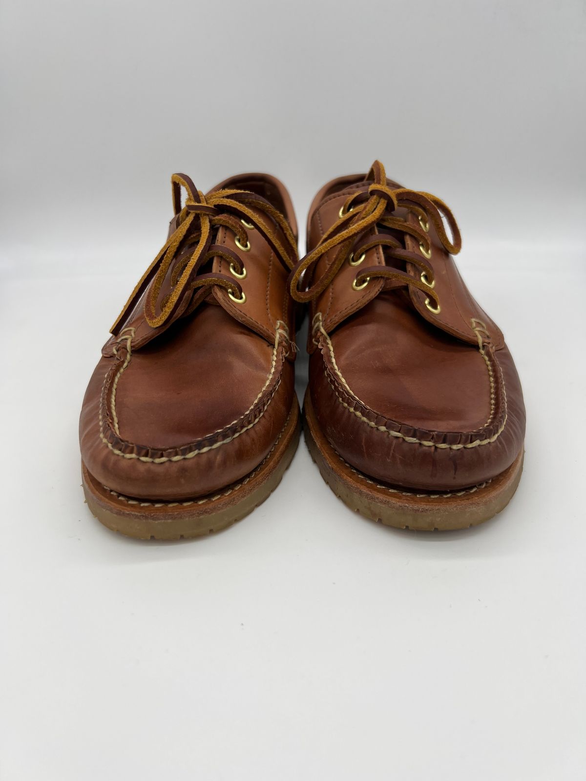 Photo by thebootbum2 on January 6, 2023 of the Rancourt & Co. Classic Ranger-Moc in Horween Natural Shell Cordovan.