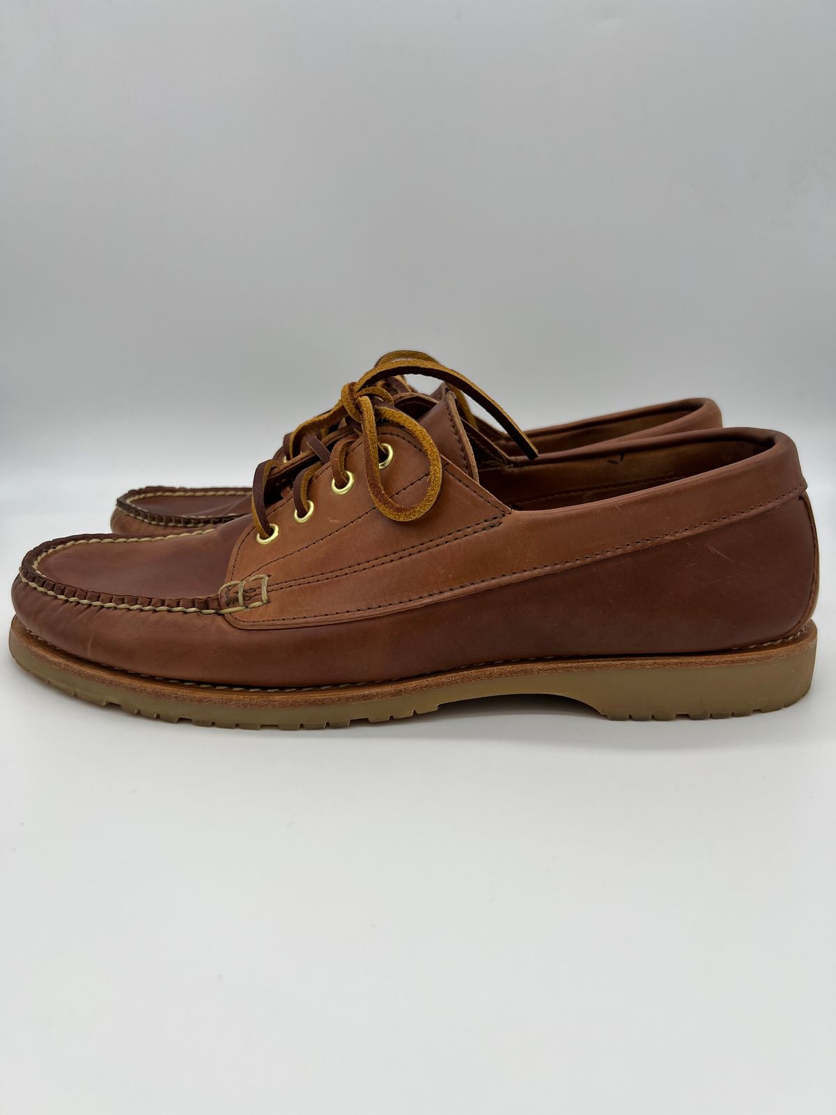 Photo by thebootbum2 on January 6, 2023 of the Rancourt & Co. Classic Ranger-Moc in Horween Natural Shell Cordovan.