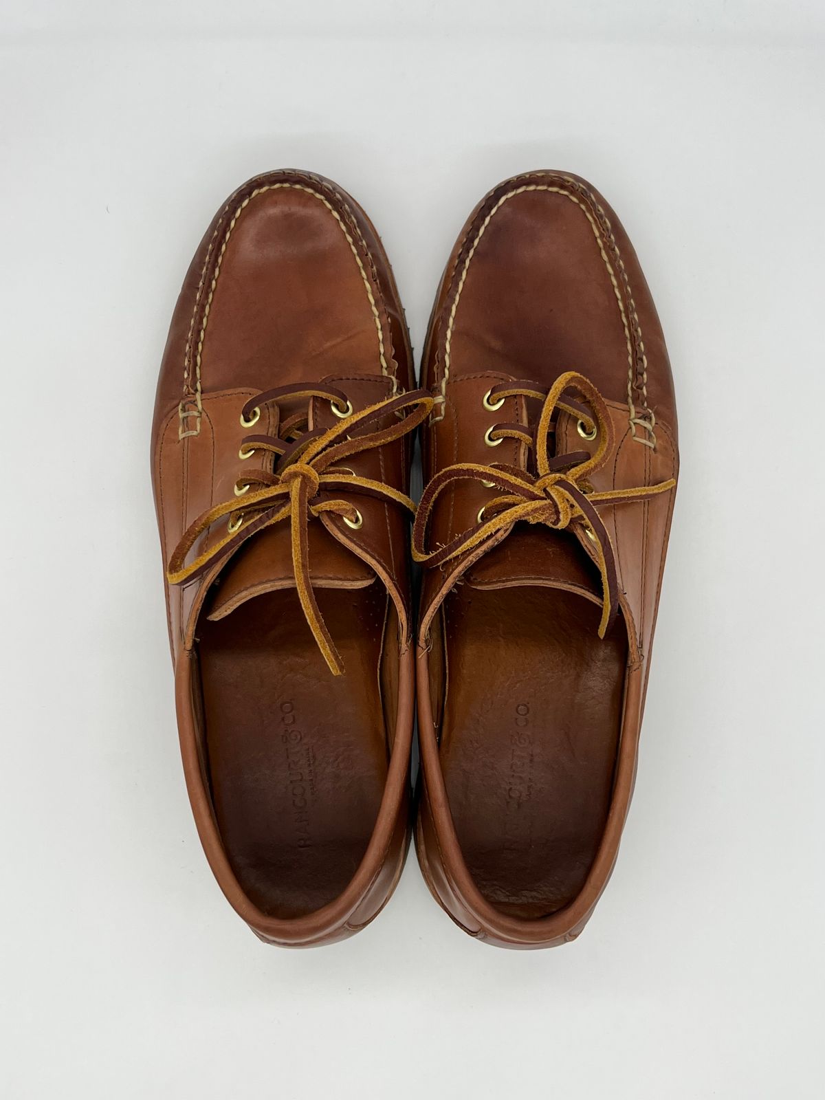 Photo by thebootbum2 on January 6, 2023 of the Rancourt & Co. Classic Ranger-Moc in Horween Natural Shell Cordovan.