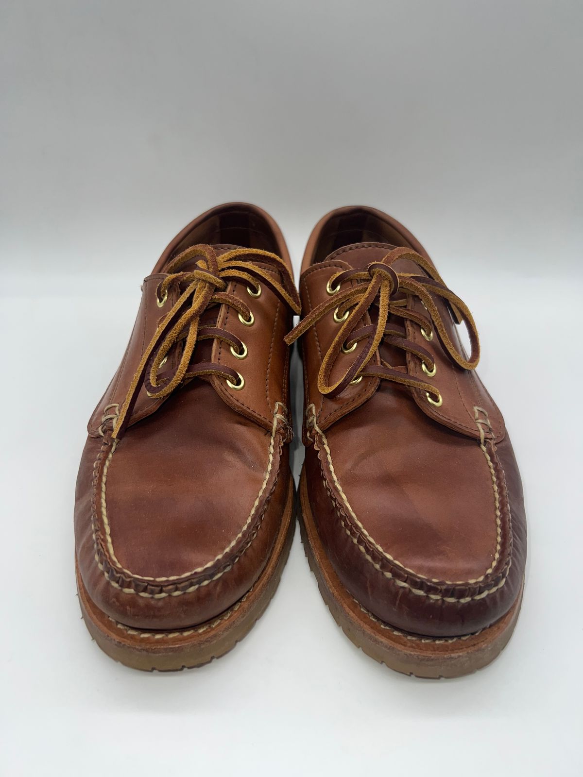 Photo by thebootbum2 on February 6, 2023 of the Rancourt & Co. Classic Ranger-Moc in Horween Natural Shell Cordovan.