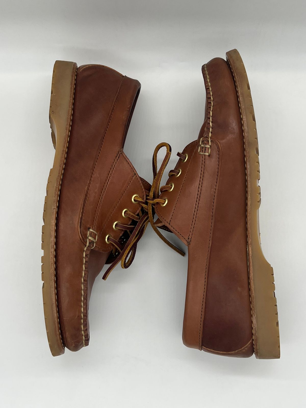 Photo by thebootbum2 on February 6, 2023 of the Rancourt & Co. Classic Ranger-Moc in Horween Natural Shell Cordovan.