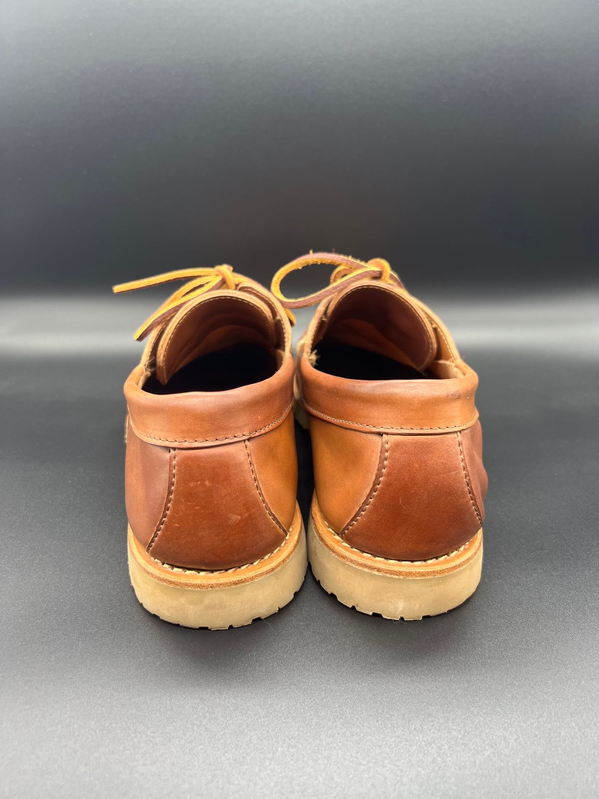 Photo by thebootbum2 on March 5, 2023 of the Rancourt & Co. Classic Ranger-Moc in Horween Natural Shell Cordovan.