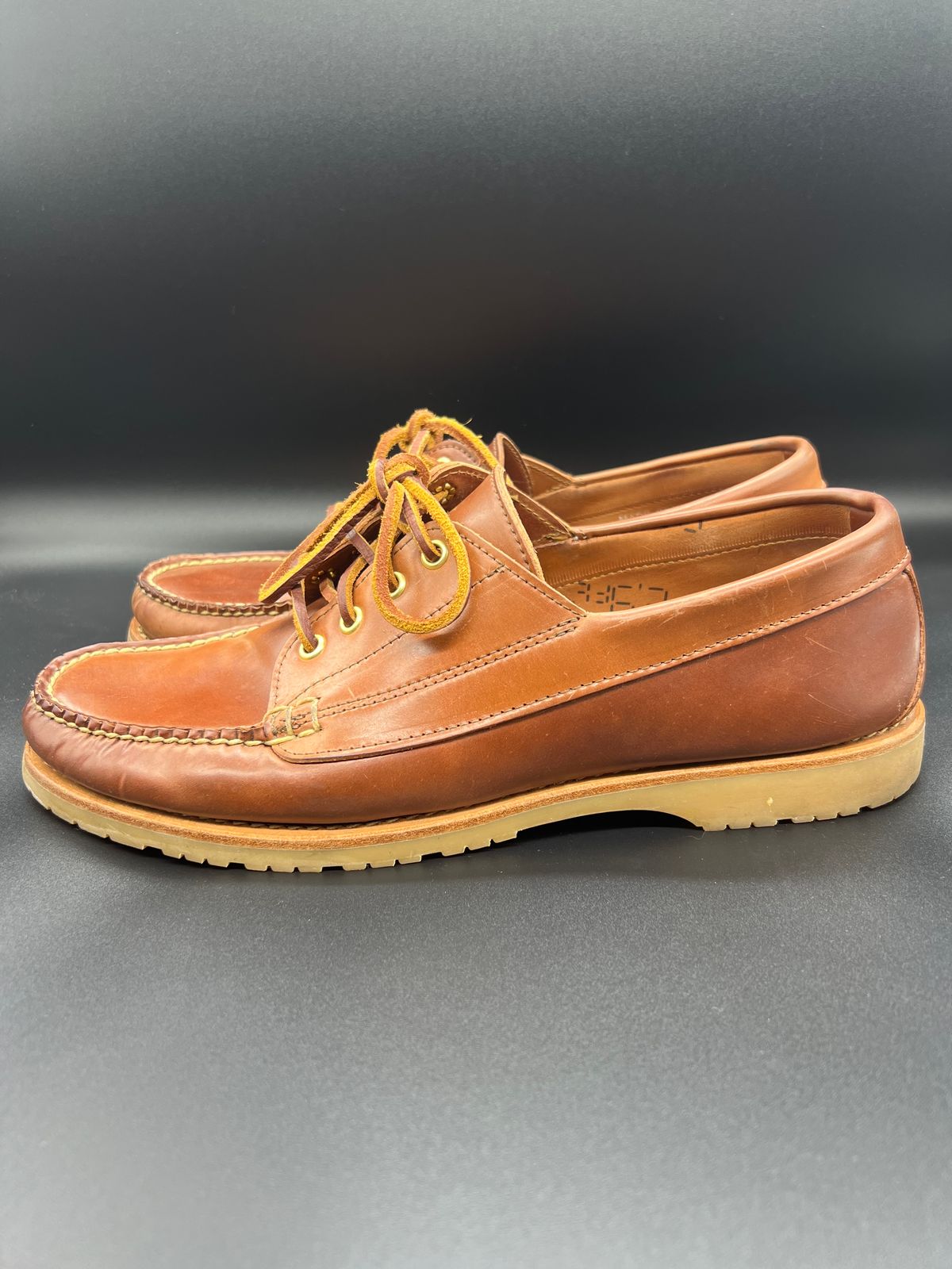 Photo by thebootbum2 on April 6, 2023 of the Rancourt & Co. Classic Ranger-Moc in Horween Natural Shell Cordovan.