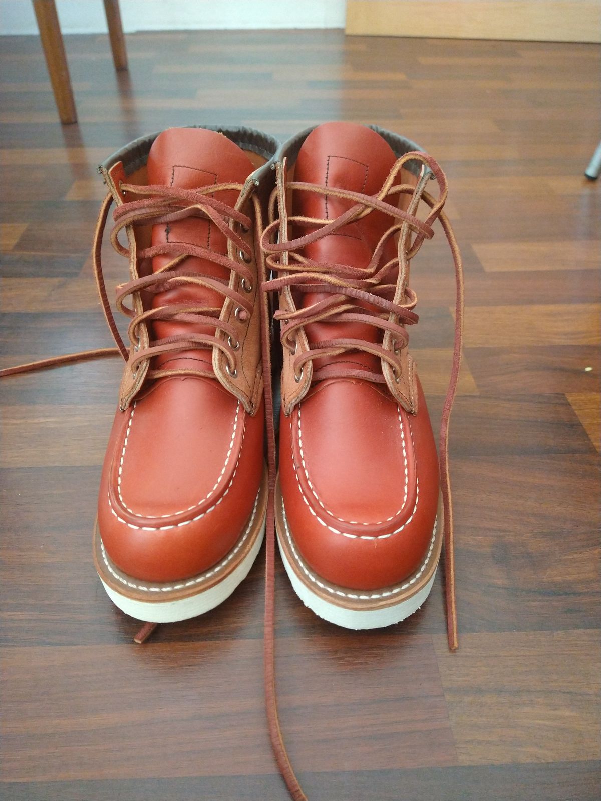 Photo by Alatariel on October 1, 2022 of the Red Wing 6-Inch Classic Moc in S.B. Foot Oro-Russet Portage.