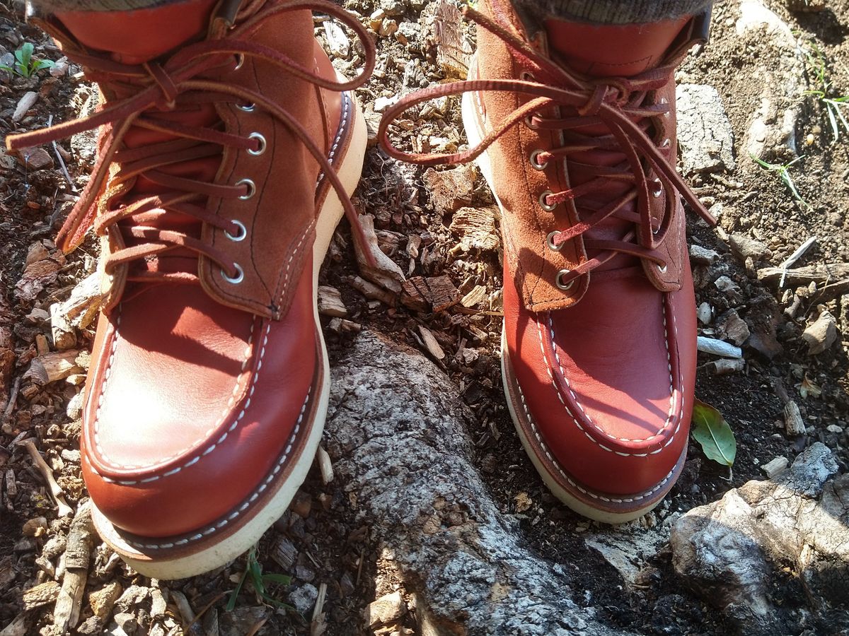 Photo by Alatariel on October 9, 2022 of the Red Wing 6-Inch Classic Moc in S.B. Foot Oro-Russet Portage.