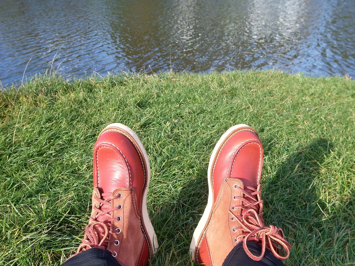 Photo by Alatariel on October 16, 2022 of the Red Wing 6-Inch Classic Moc in S.B. Foot Oro-Russet Portage.