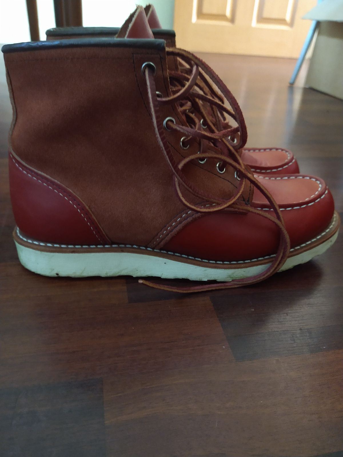 Photo by Alatariel on November 4, 2022 of the Red Wing 6-Inch Classic Moc in S.B. Foot Oro-Russet Portage.