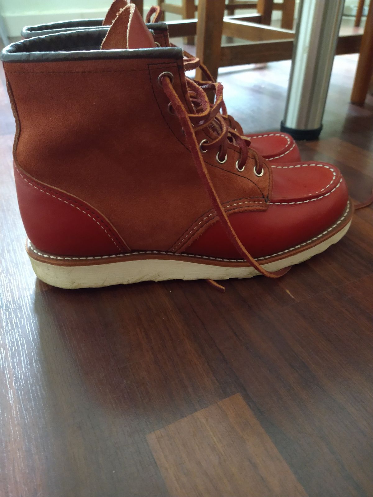 Photo by Alatariel on December 2, 2022 of the Red Wing 6-Inch Classic Moc in S.B. Foot Oro-Russet Portage.