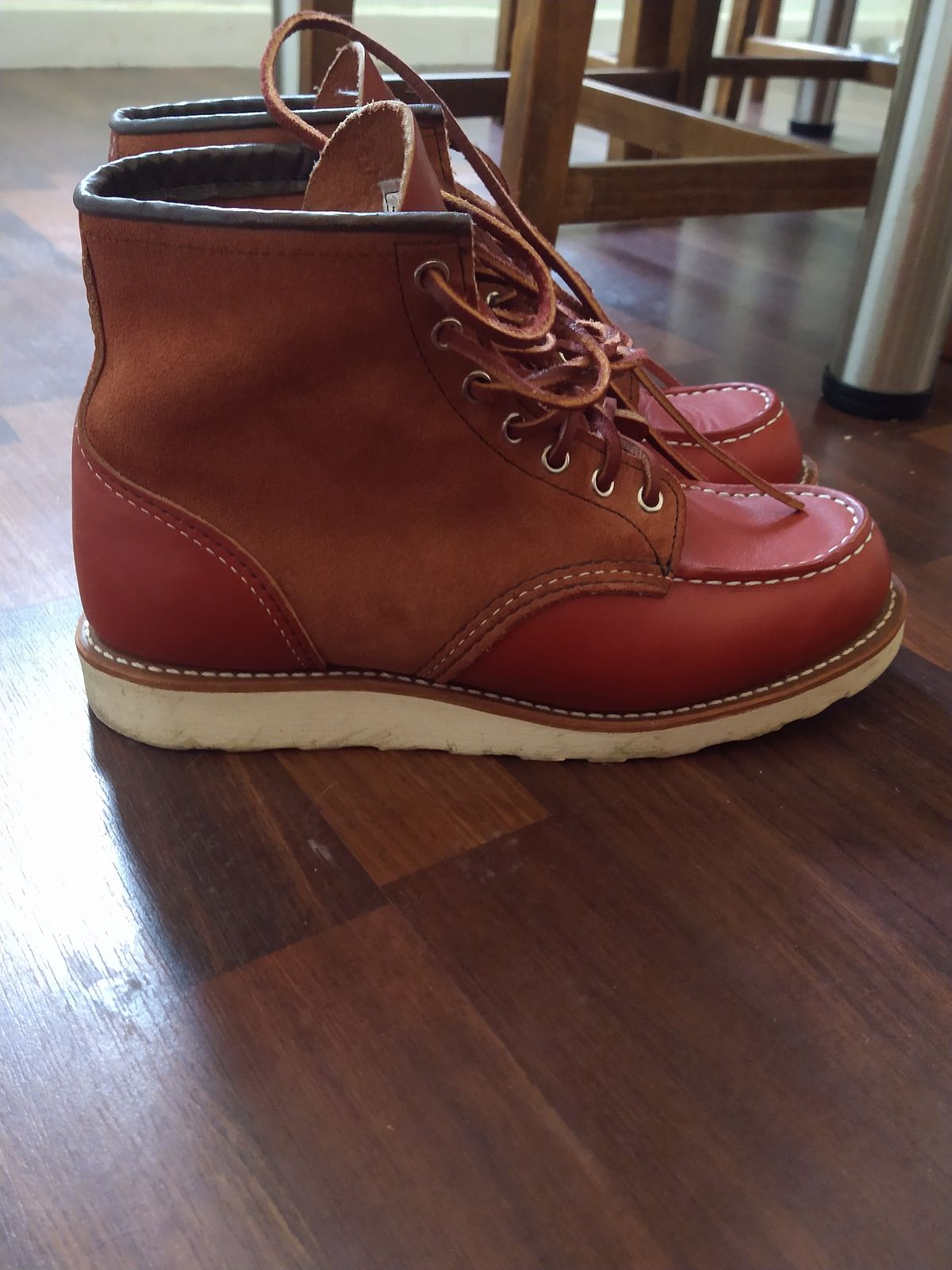 Photo by Alatariel on January 1, 2023 of the Red Wing 6-Inch Classic Moc in S.B. Foot Oro-Russet Portage.