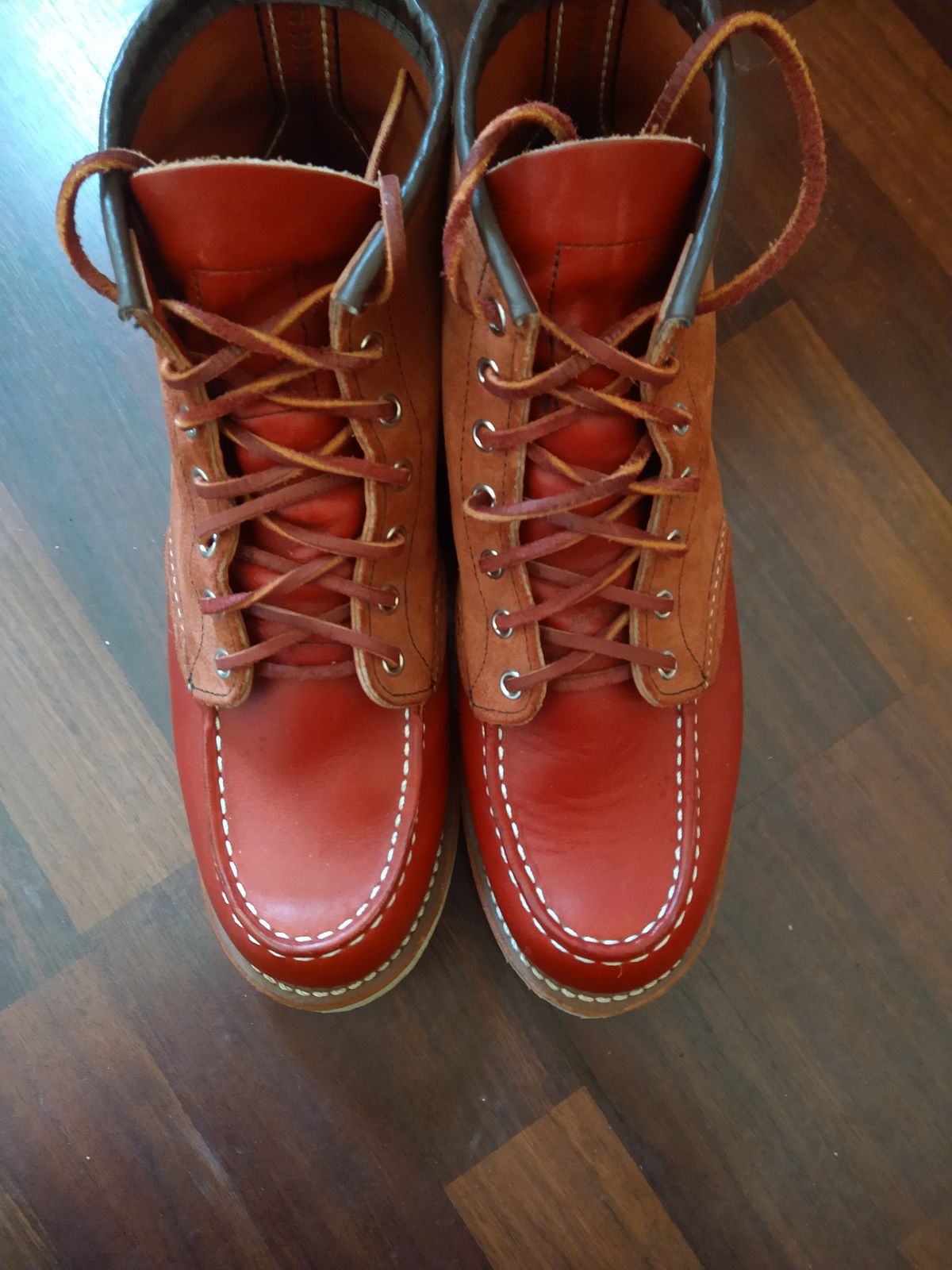 Photo by Alatariel on January 1, 2023 of the Red Wing 6-Inch Classic Moc in S.B. Foot Oro-Russet Portage.