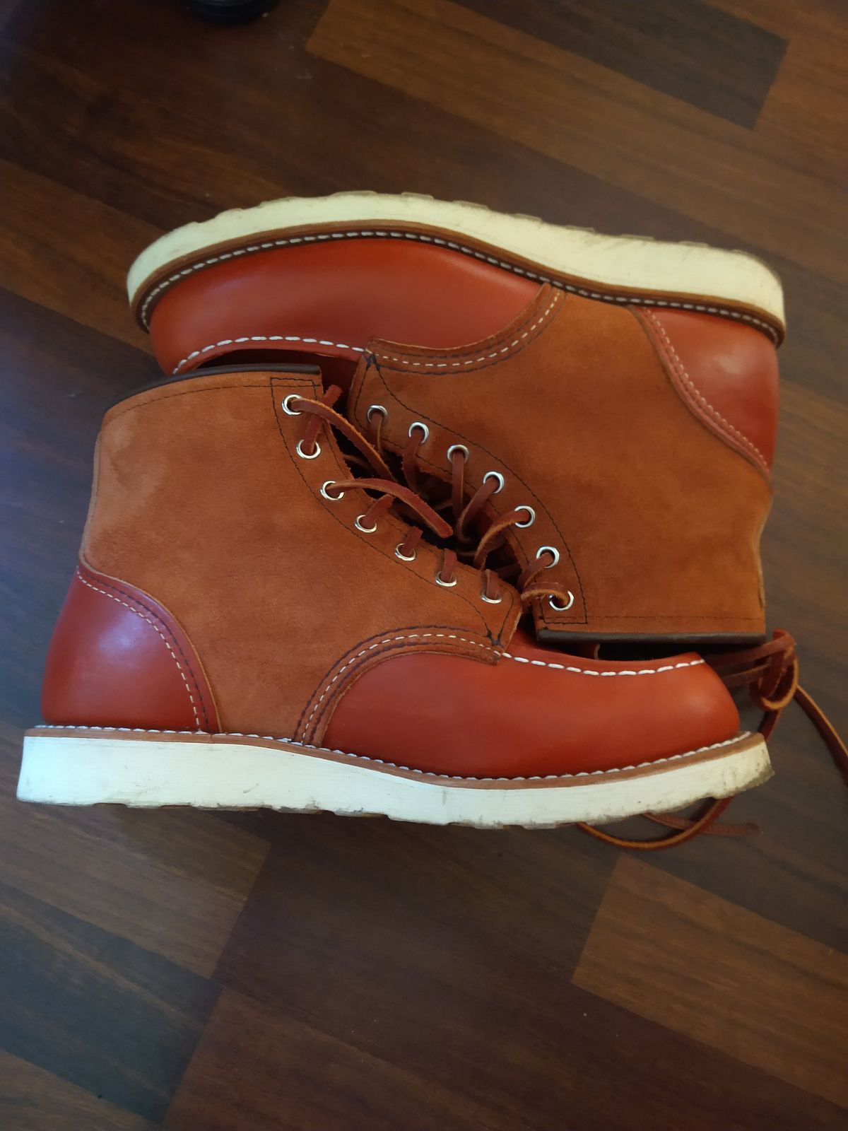Photo by Alatariel on February 5, 2023 of the Red Wing 6-Inch Classic Moc in S.B. Foot Oro-Russet Portage.