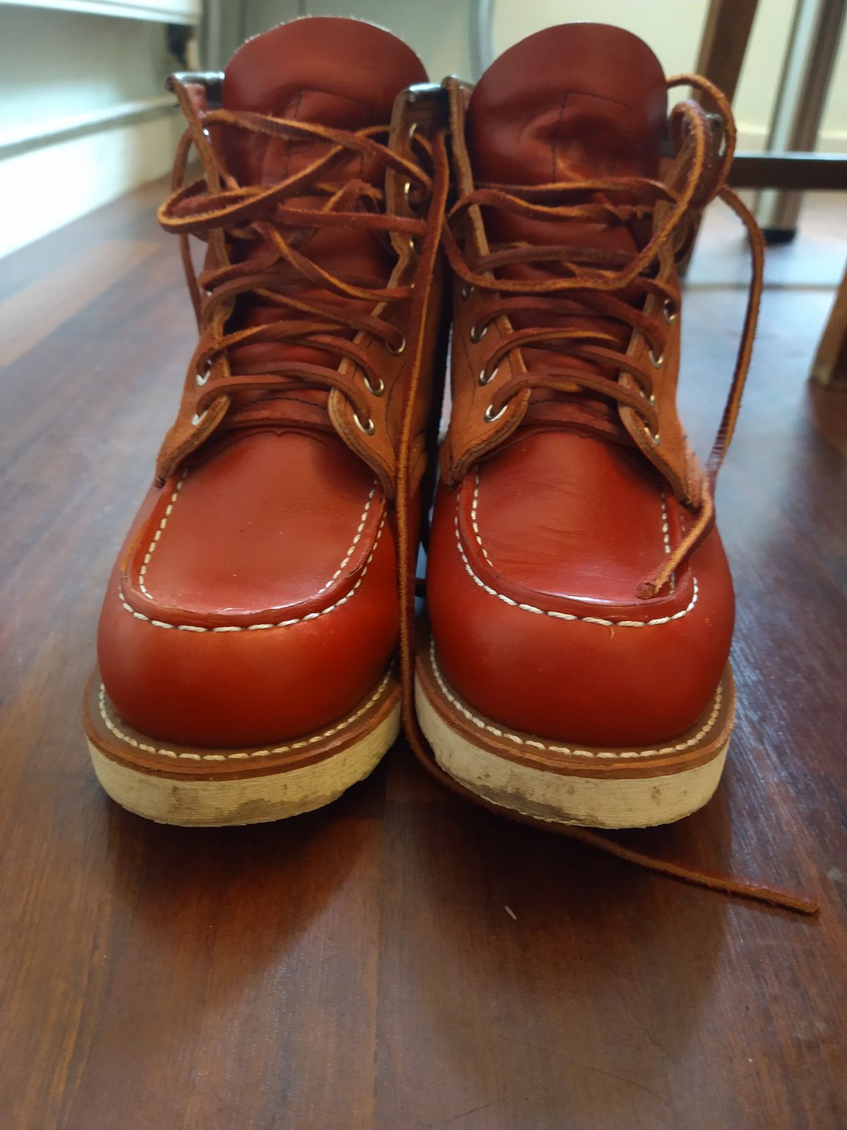 Photo by Alatariel on March 4, 2023 of the Red Wing 6-Inch Classic Moc in S.B. Foot Oro-Russet Portage.