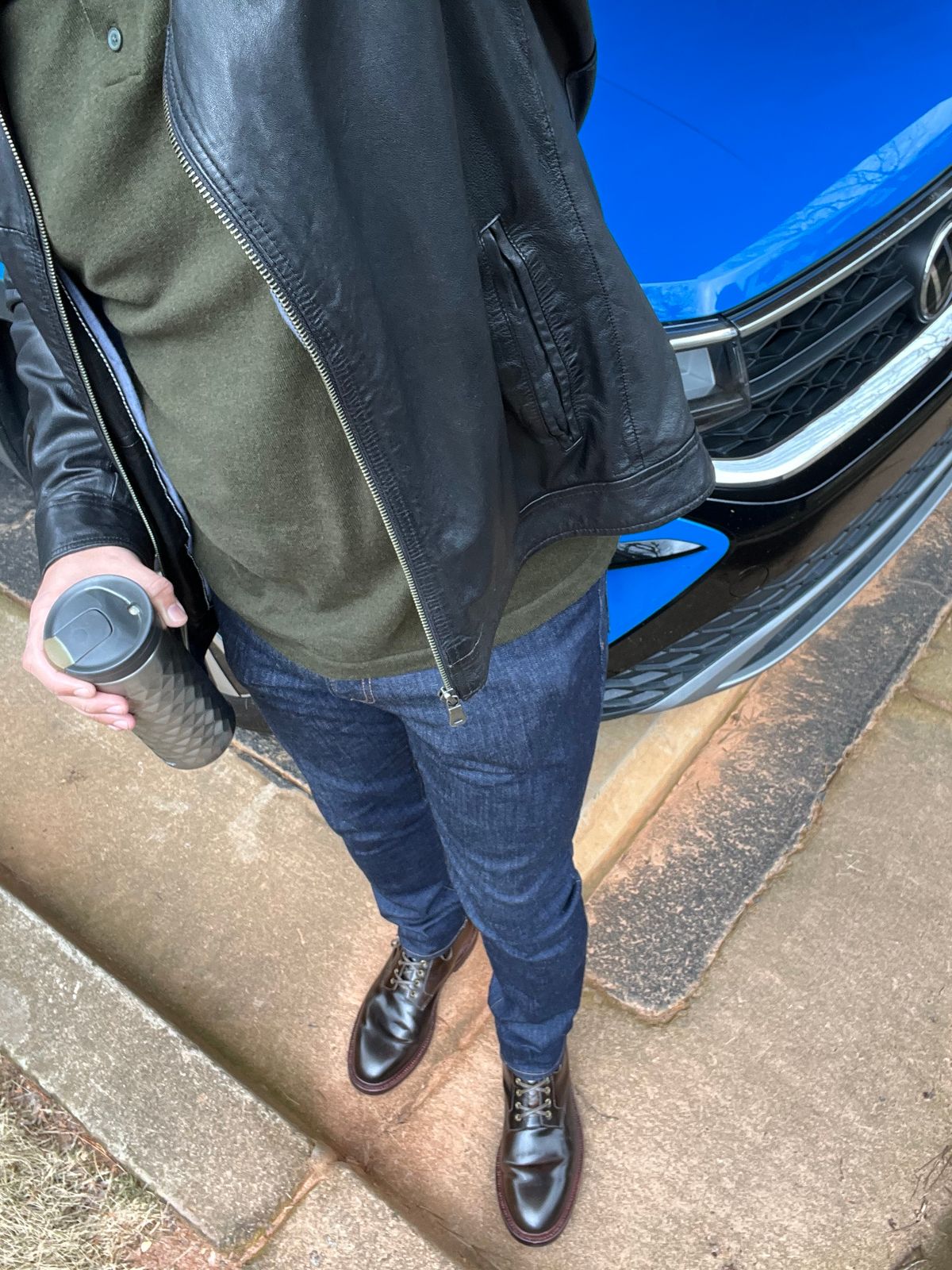 Photo by Bota71 on January 28, 2024 of the Grant Stone Edward Boot in Horween Maduro Shell Cordovan.