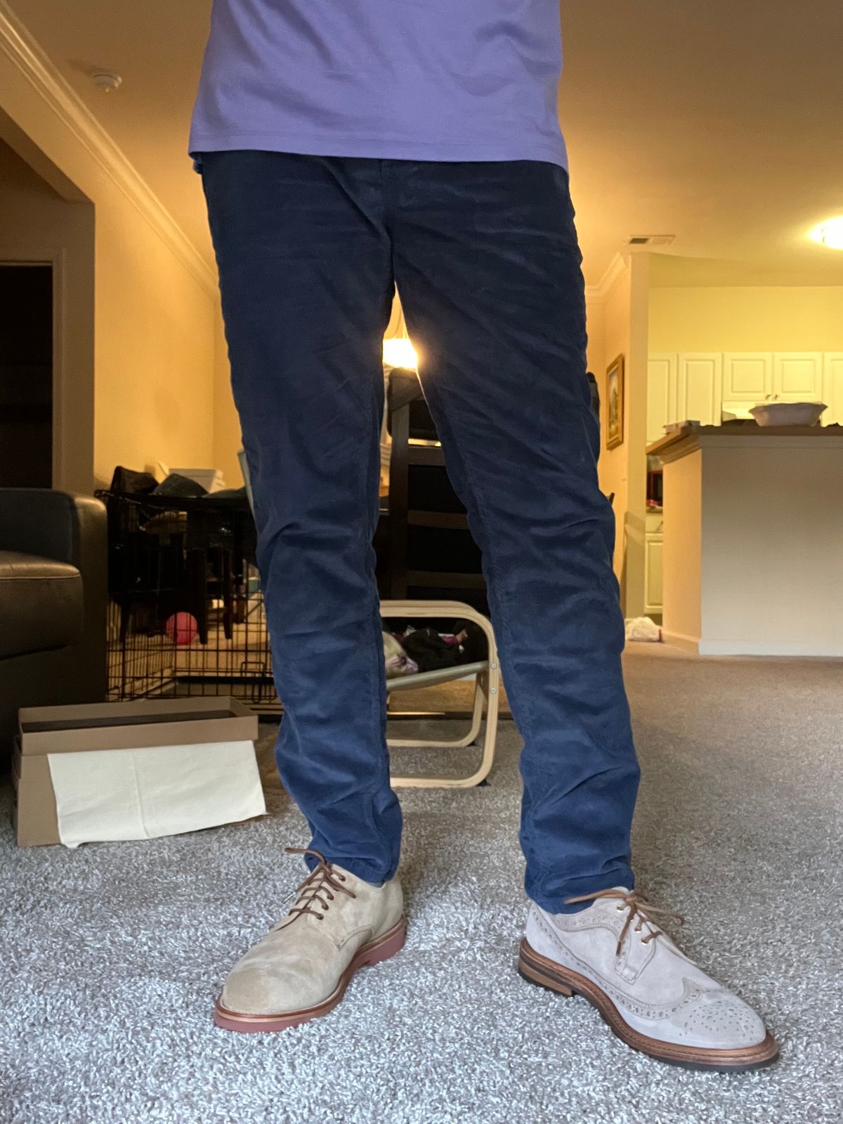 Photo by Bota71 on August 15, 2022 of the Grant Stone Dirty Buck in C.F. Stead Ivory Suede.