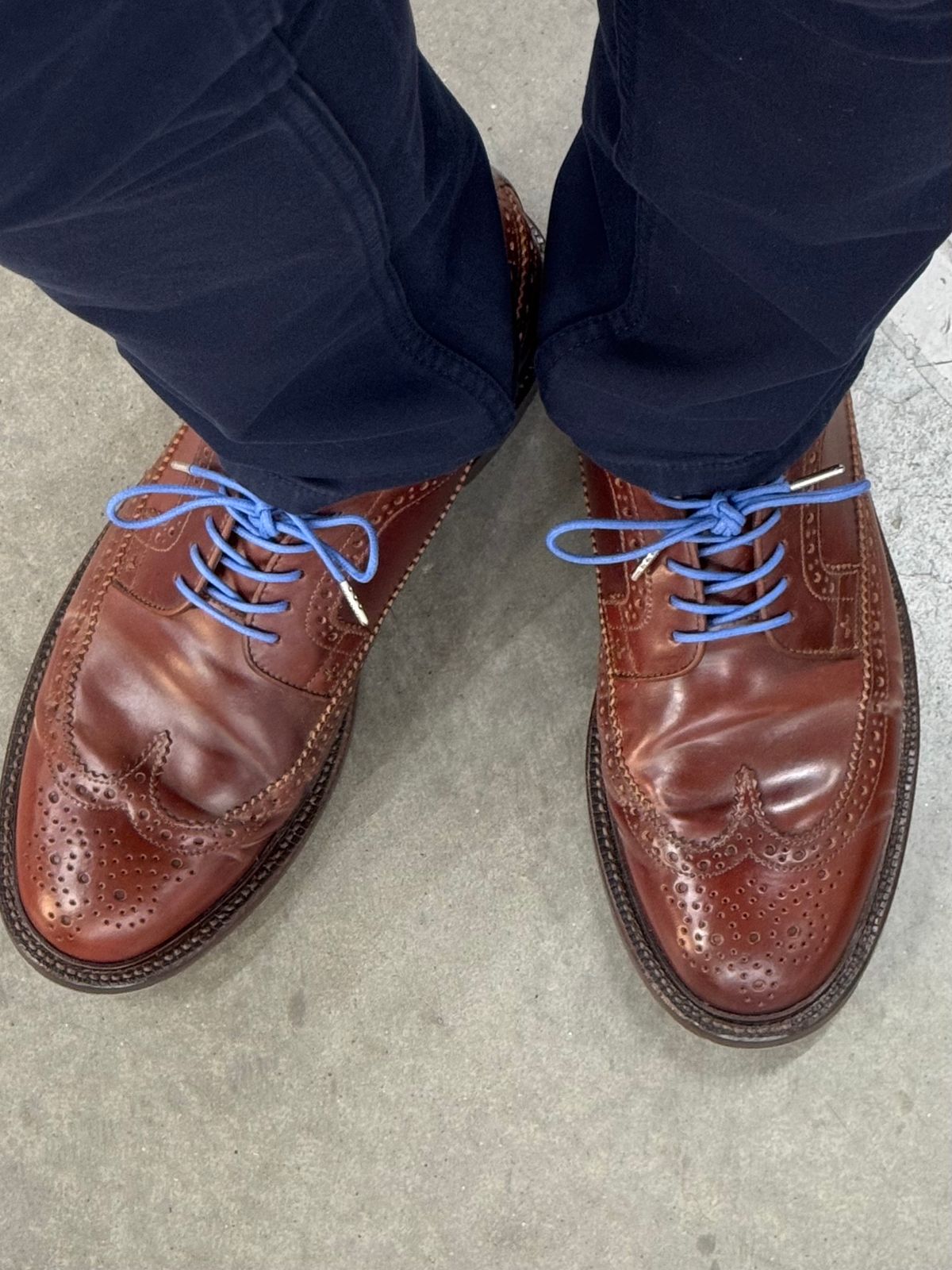 Photo by Bota71 on February 21, 2026 of the Grant Stone Longwing in Horween Garnet Shell Cordovan.