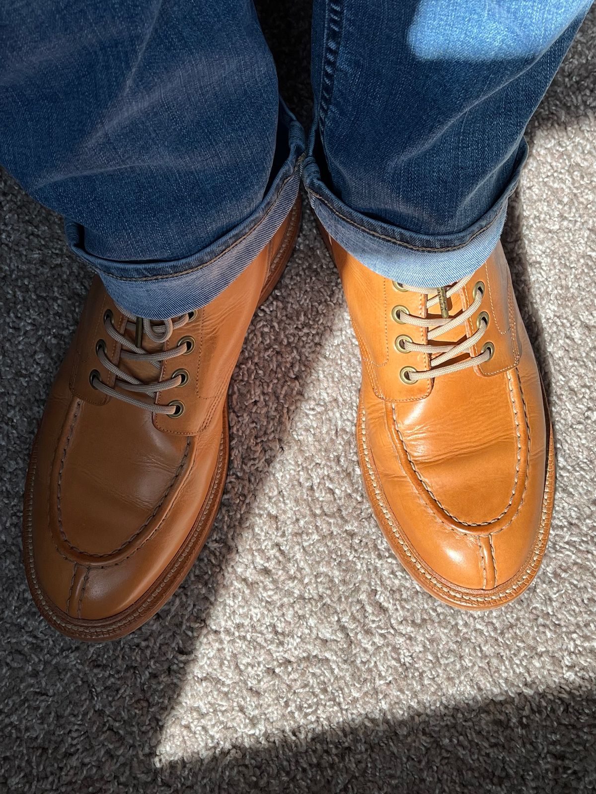 Photo by Bota71 on October 7, 2023 of the Grant Stone Ottawa Boot in Badalassi Carlo Natural Minerva.