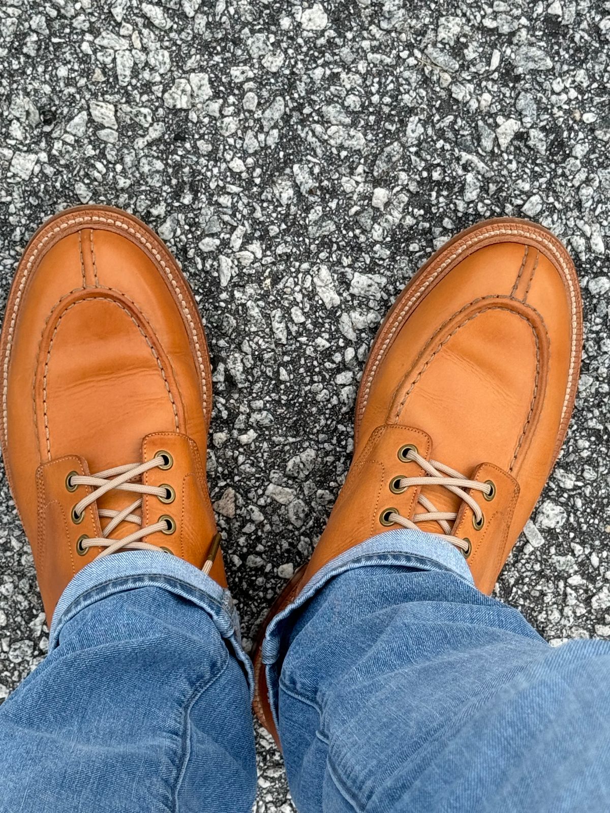 Photo by Bota71 on September 17, 2024 of the Grant Stone Ottawa Boot in Badalassi Carlo Natural Minerva.