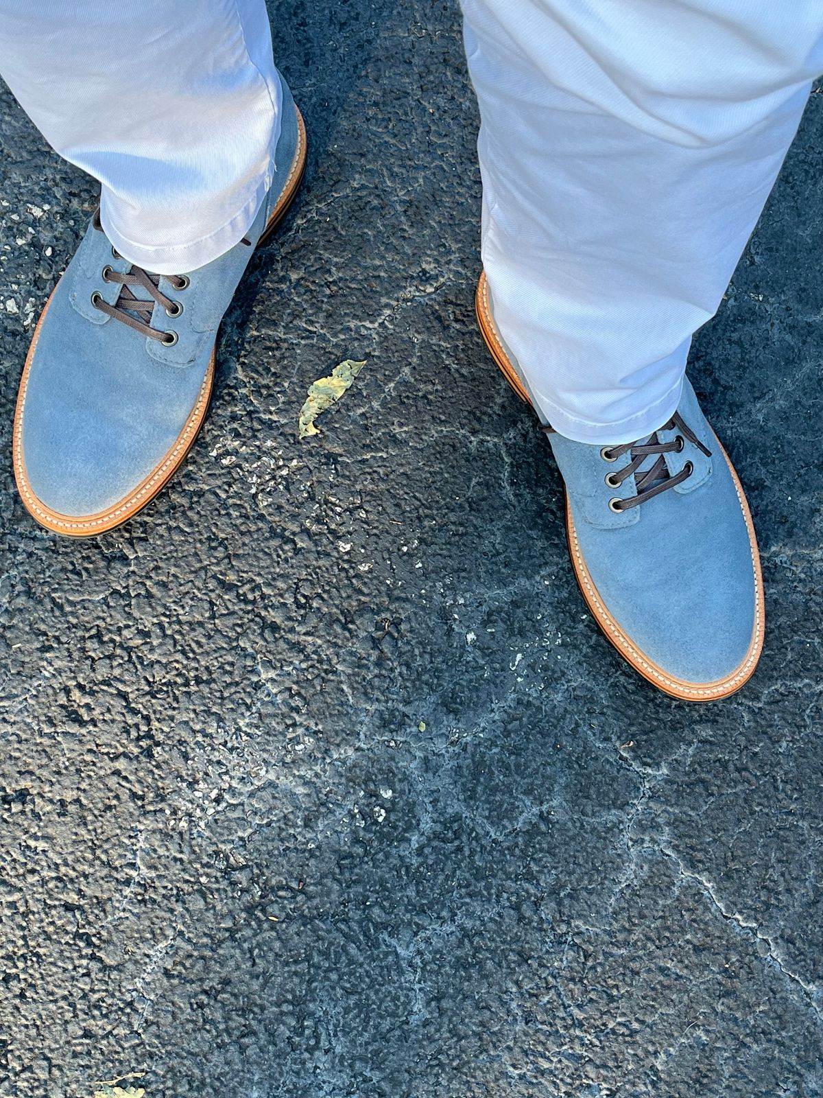 Photo by Bota71 on September 21, 2022 of the Grant Stone Diesel Boot in C.F. Stead Sky Kudu Reverse.