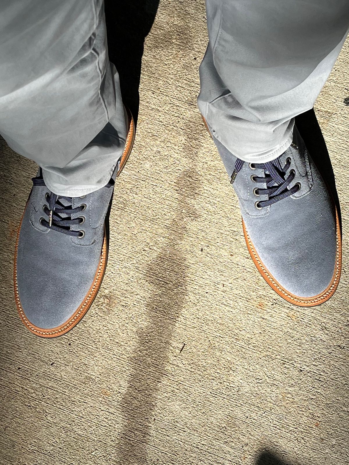 Photo by Bota71 on June 19, 2023 of the Grant Stone Diesel Boot in C.F. Stead Sky Kudu Reverse.