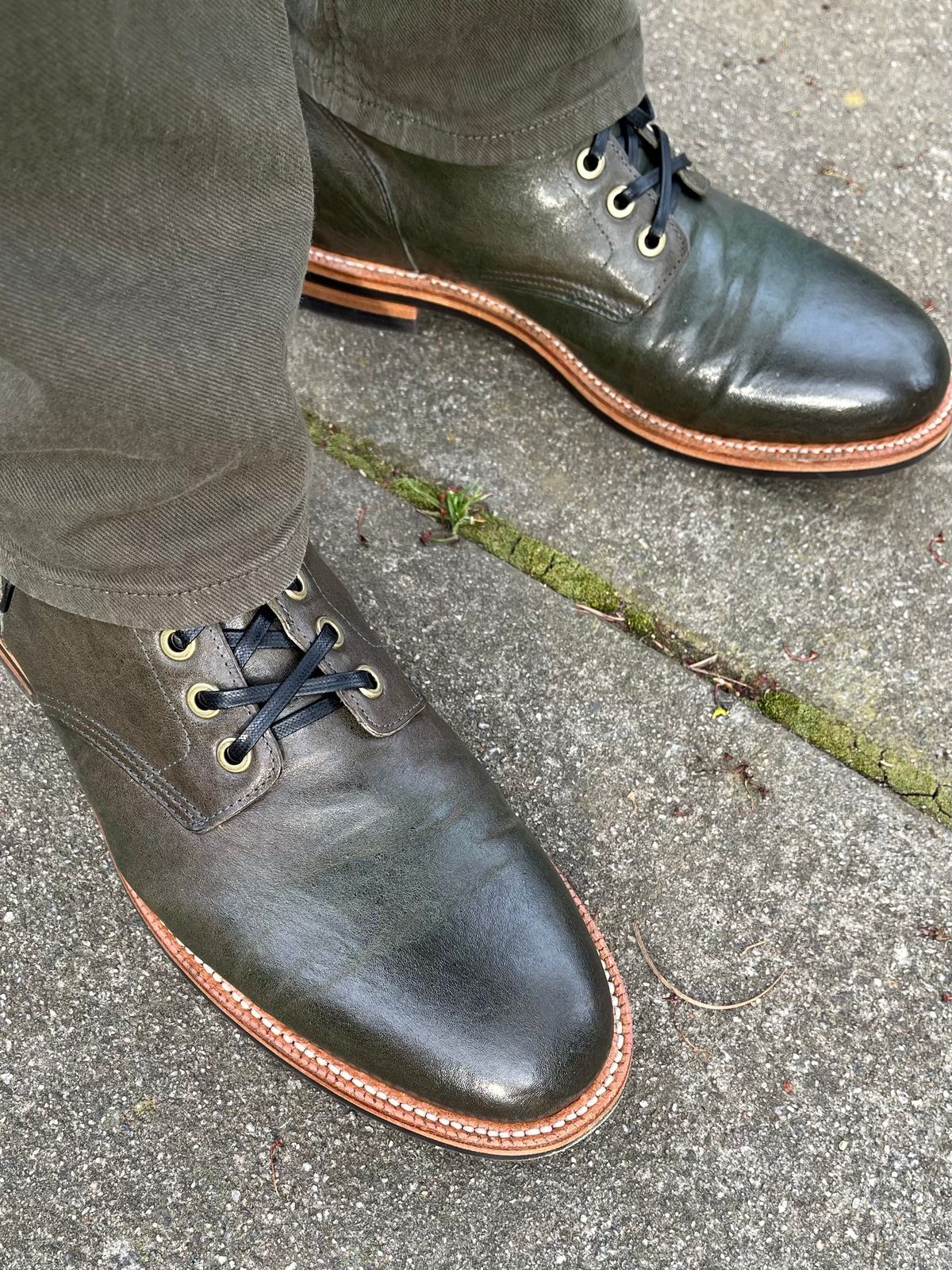 Photo by Bota71 on March 24, 2024 of the Grant Stone Diesel Boot in Incas Jungle Kangaroo.