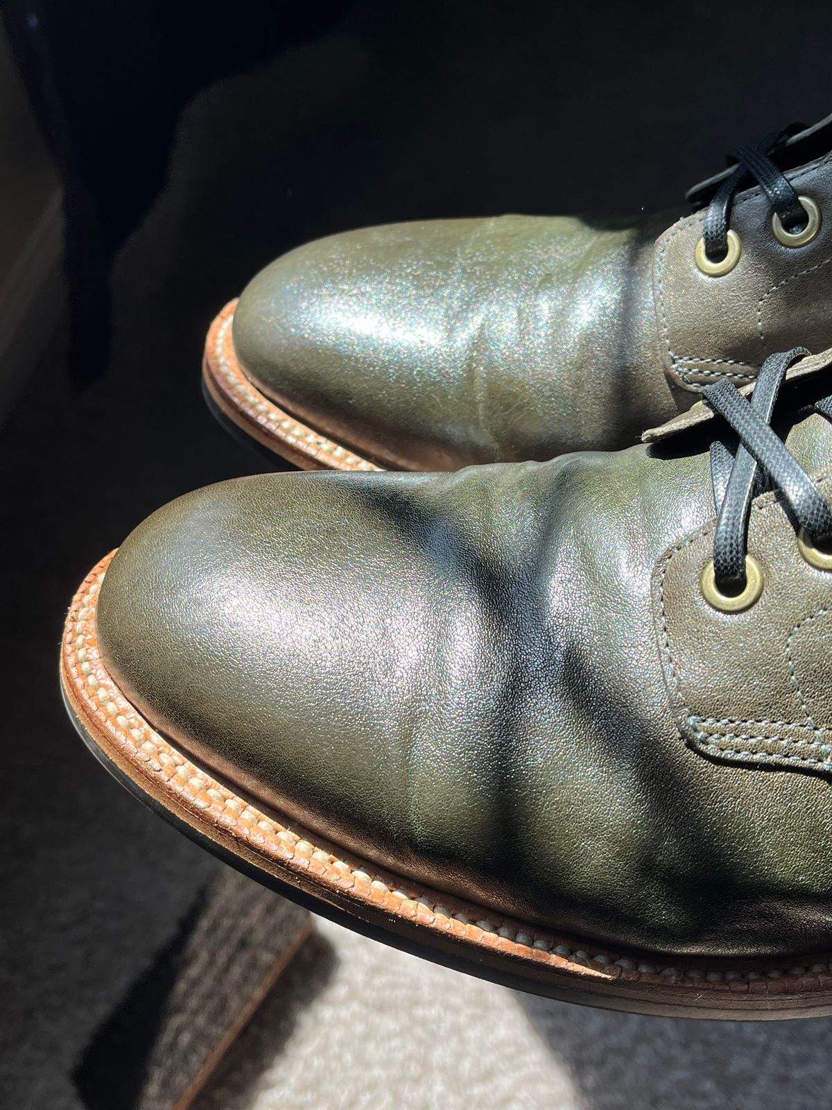 Photo by Bota71 on March 24, 2024 of the Grant Stone Diesel Boot in Incas Jungle Kangaroo.