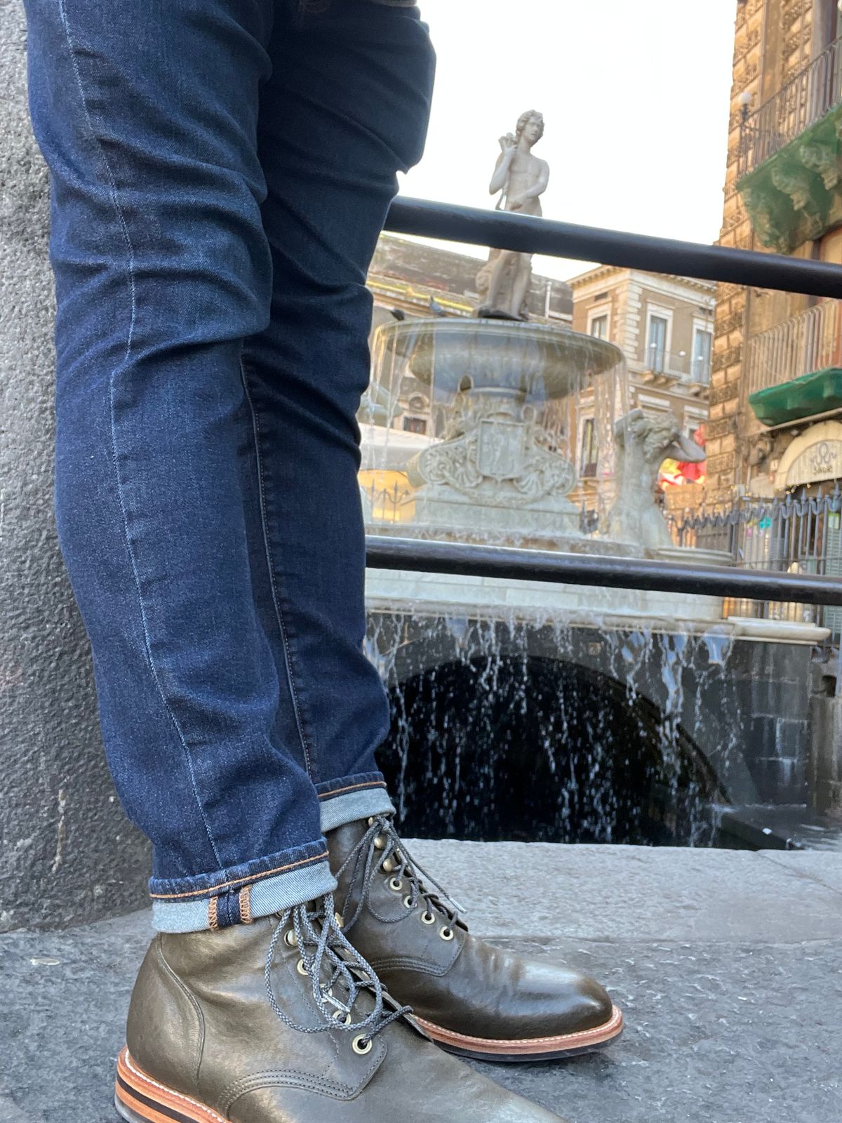 Photo by Bota71 on January 13, 2023 of the Grant Stone Diesel Boot in Incas Jungle Kangaroo.