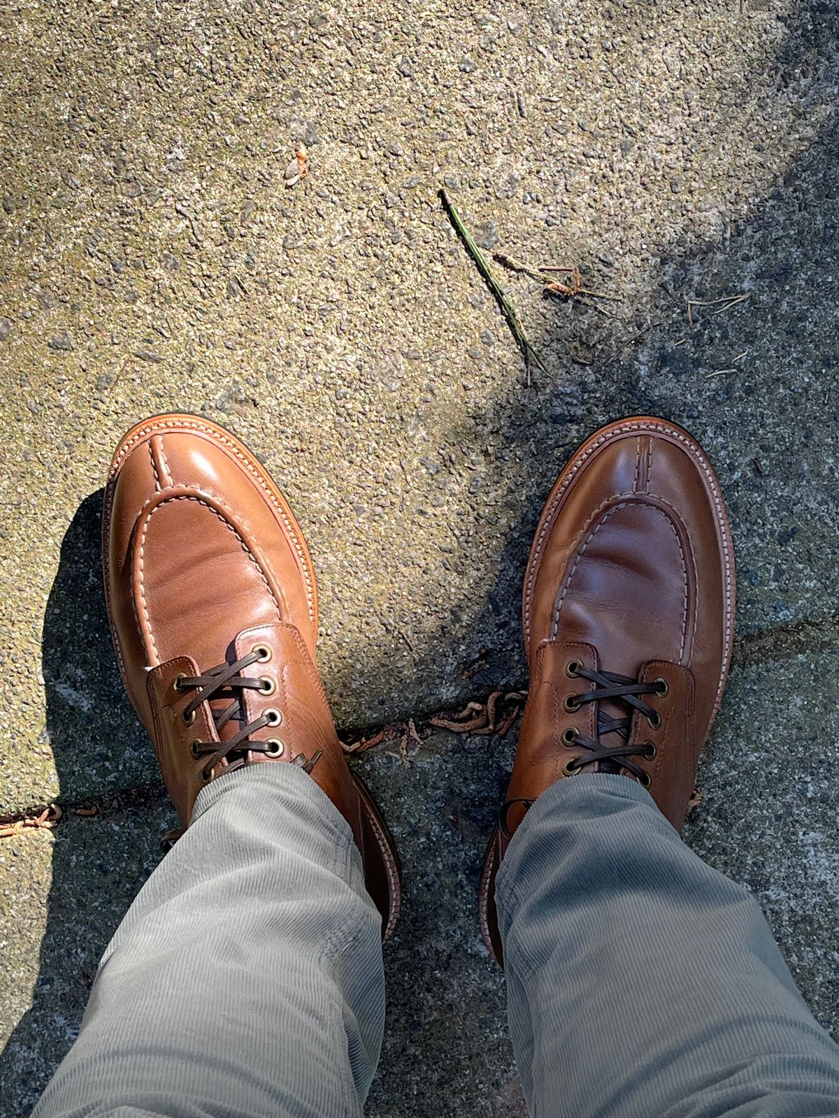 Photo by Bota71 on April 4, 2024 of the Grant Stone Ottawa Boot in Horween Dune Chromexcel.