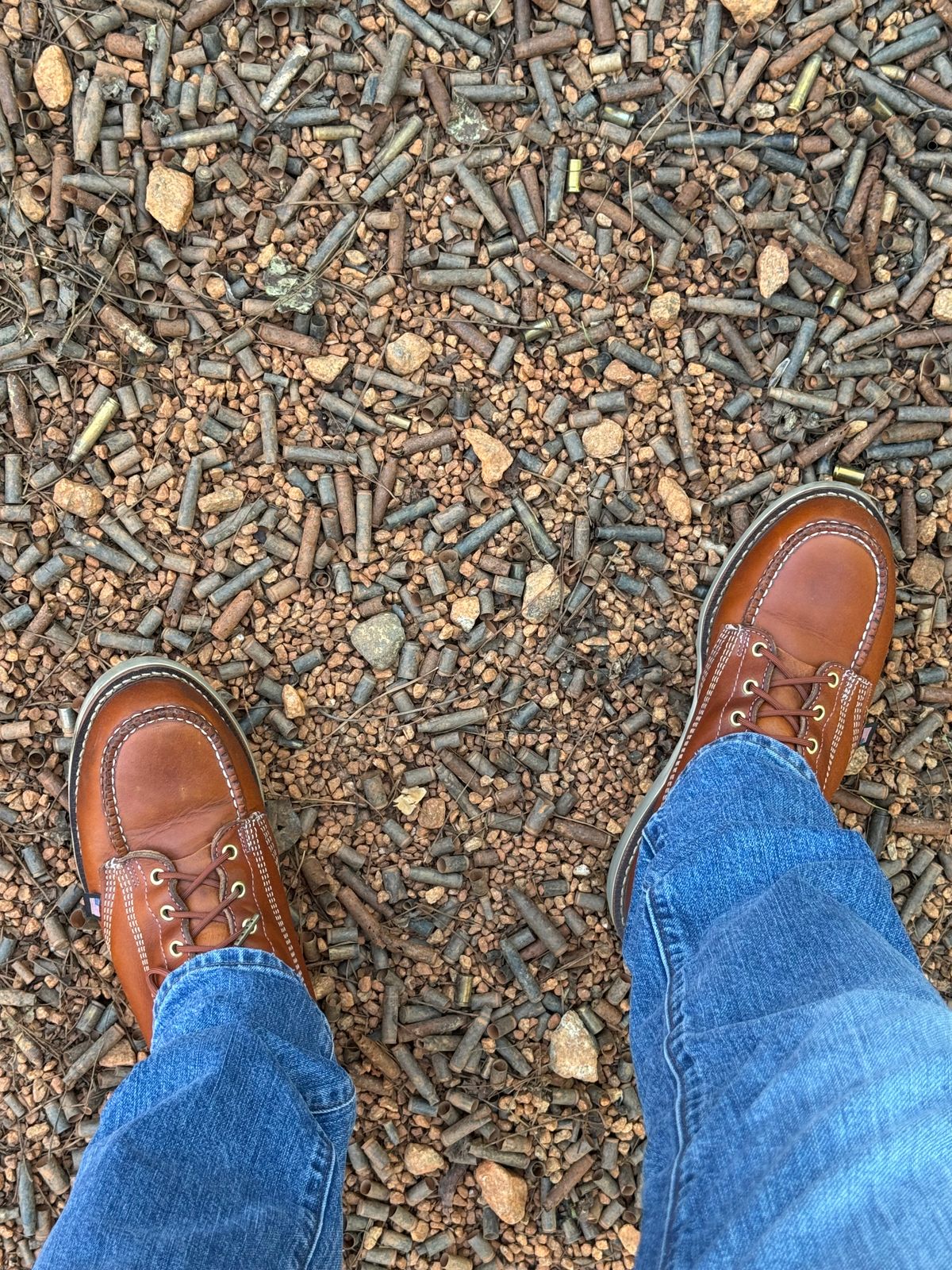 Photo by Bota71 on March 21, 2026 of the Thorogood American Heritage 6" Moc Toe in Tobacco Gladiator Oil-Tanned.