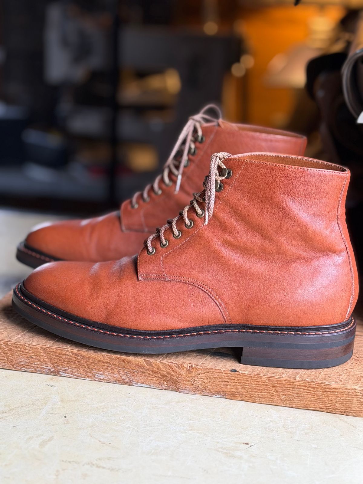 Photo by Bota71 on March 9, 2026 of the Grant Stone Edward Boot in Incas Rust Kangaroo.