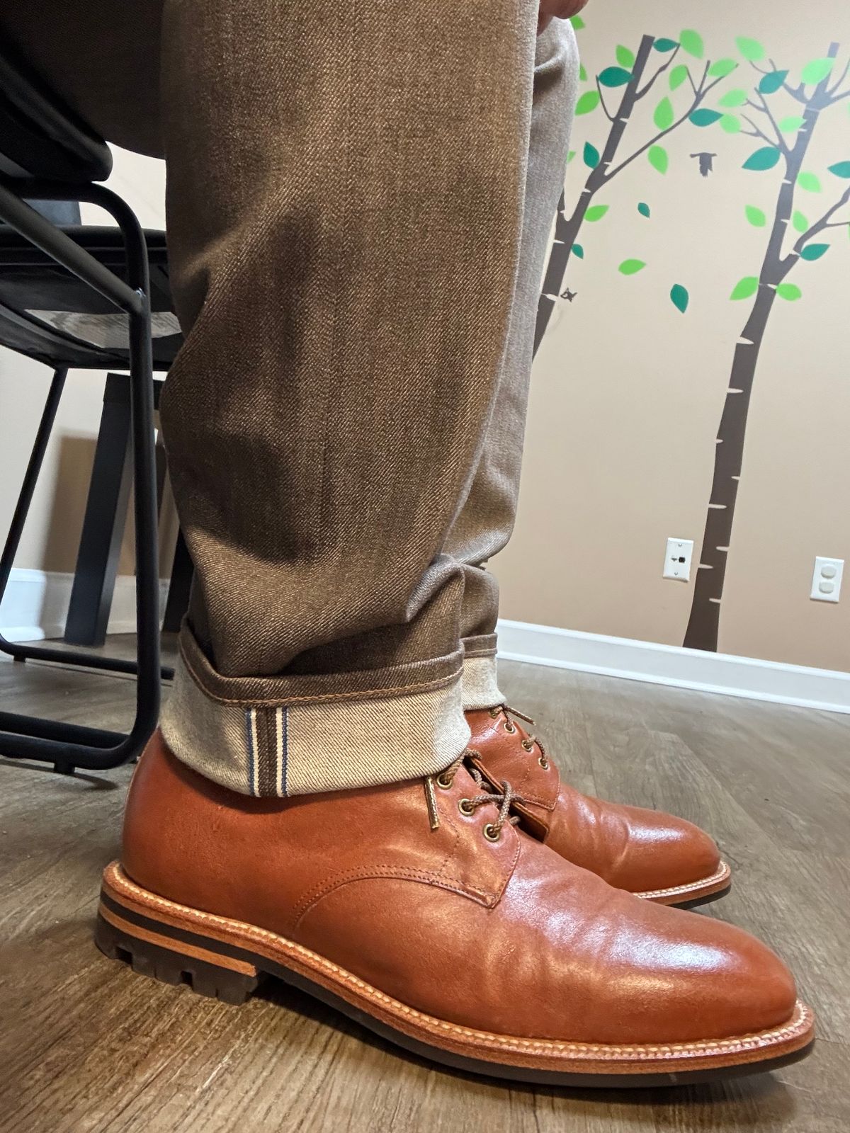 Photo by Bota71 on February 6, 2025 of the Grant Stone Edward Boot in Incas Rust Kangaroo.