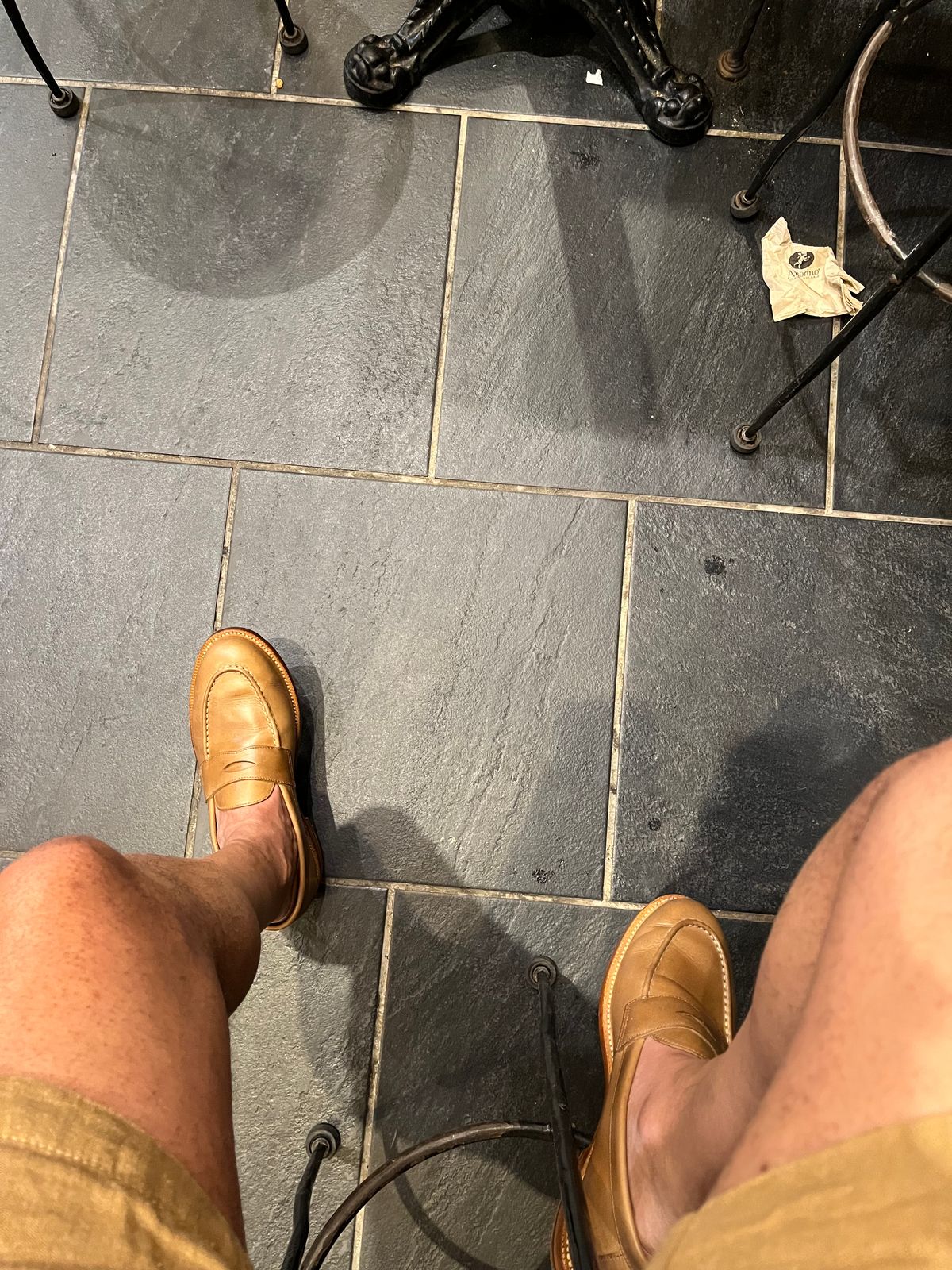 Photo by Bota71 on July 24, 2023 of the Grant Stone Traveler Loafer in Horween Dune Chromexcel.