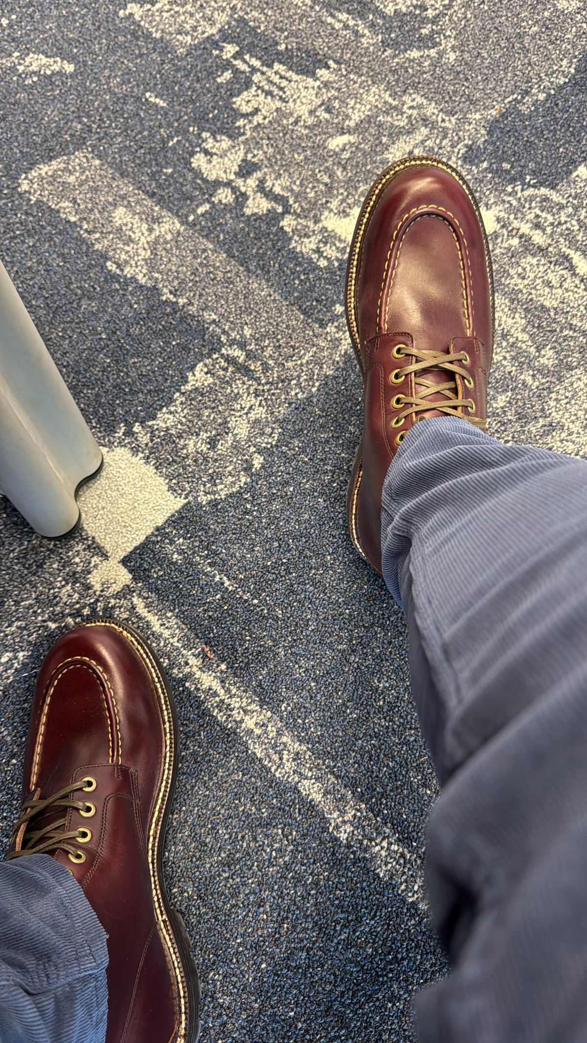 Photo by Bota71 on December 27, 2025 of the Grant Stone Brass Boot in Horween Color 8 Chromexcel.