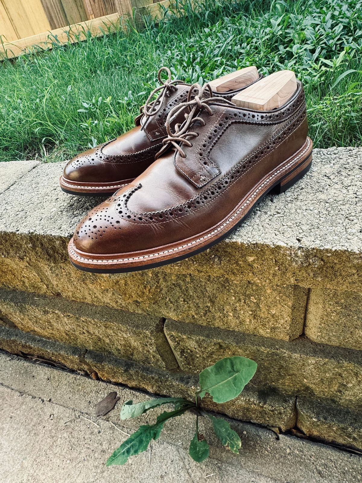 Photo by Bota71 on July 2, 2026 of the Grant Stone Longwing in Horween Dune Chromexcel.