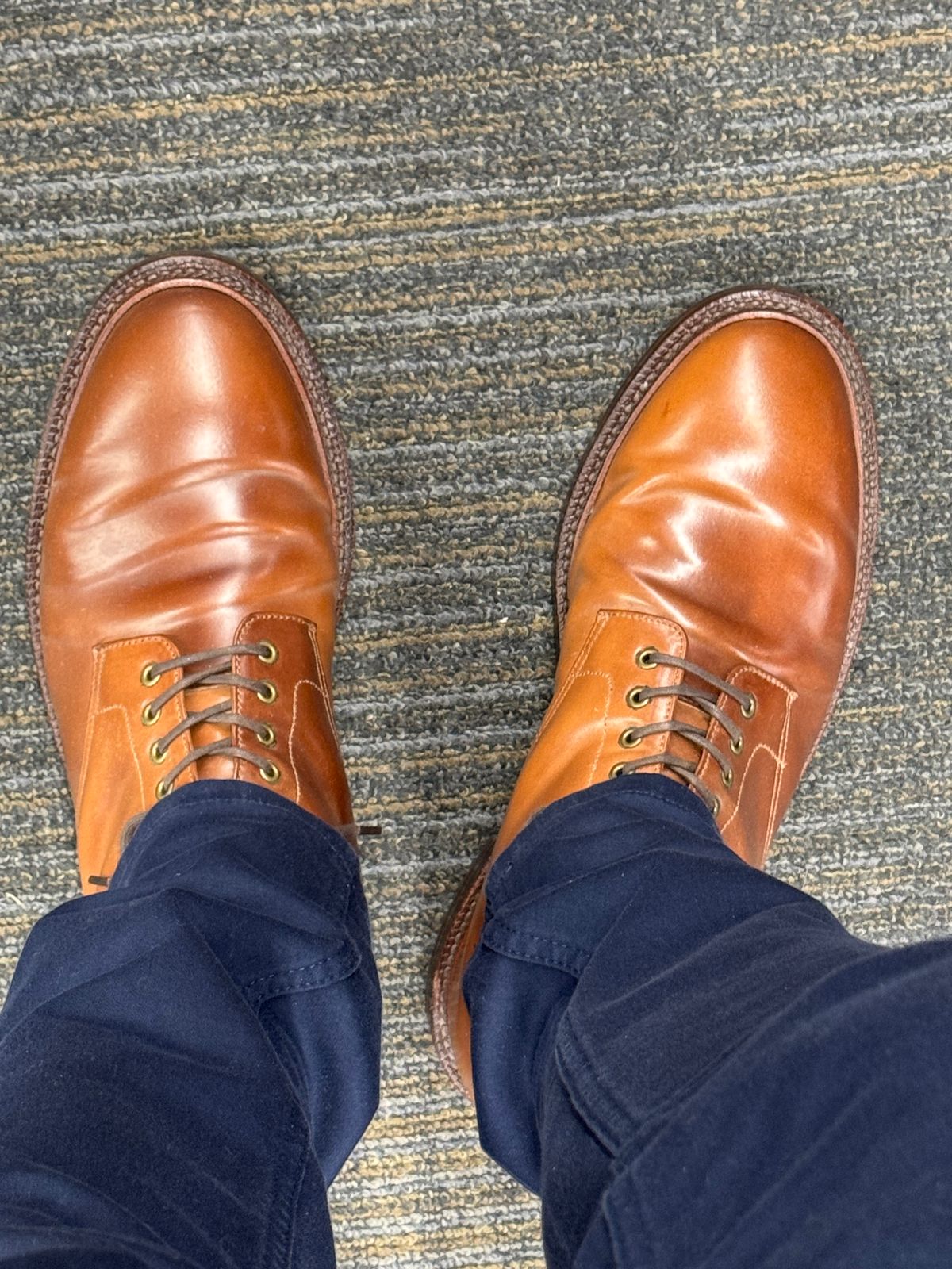 Photo by Bota71 on February 22, 2026 of the Grant Stone Edward Boot in Horween Honey Glazed Shell Cordovan.