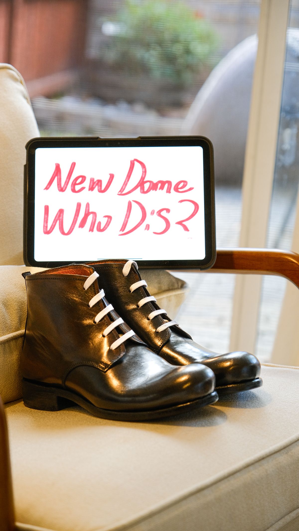 Photo by yuswang on October 3, 2025 of the Dimissinano & Miller Three-piece ankle boot in Horse avant corpo, black.