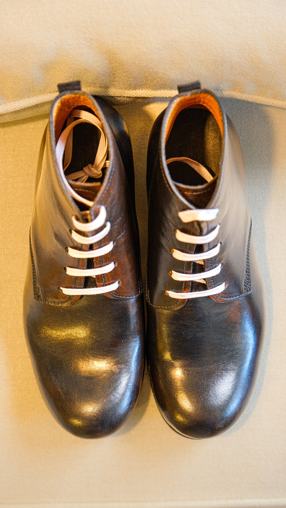 Photo by yuswang on October 3, 2025 of the Dimissinano & Miller Three-piece ankle boot in Horse avant corpo, black.